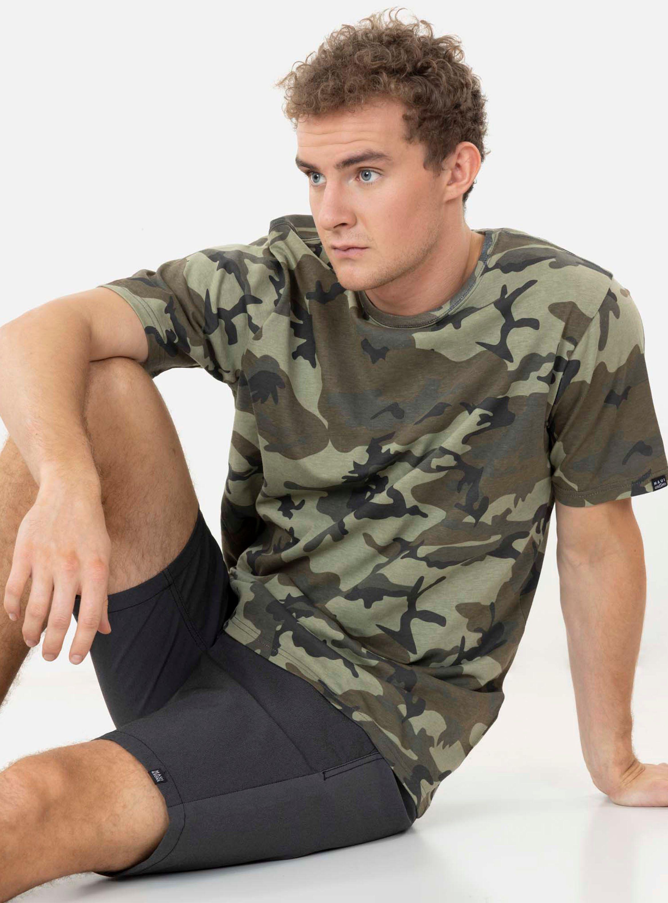 Polera Camo Estampado Manga Corta-3