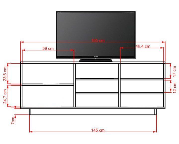 Rack tv 58" Classic Café Attimo-2