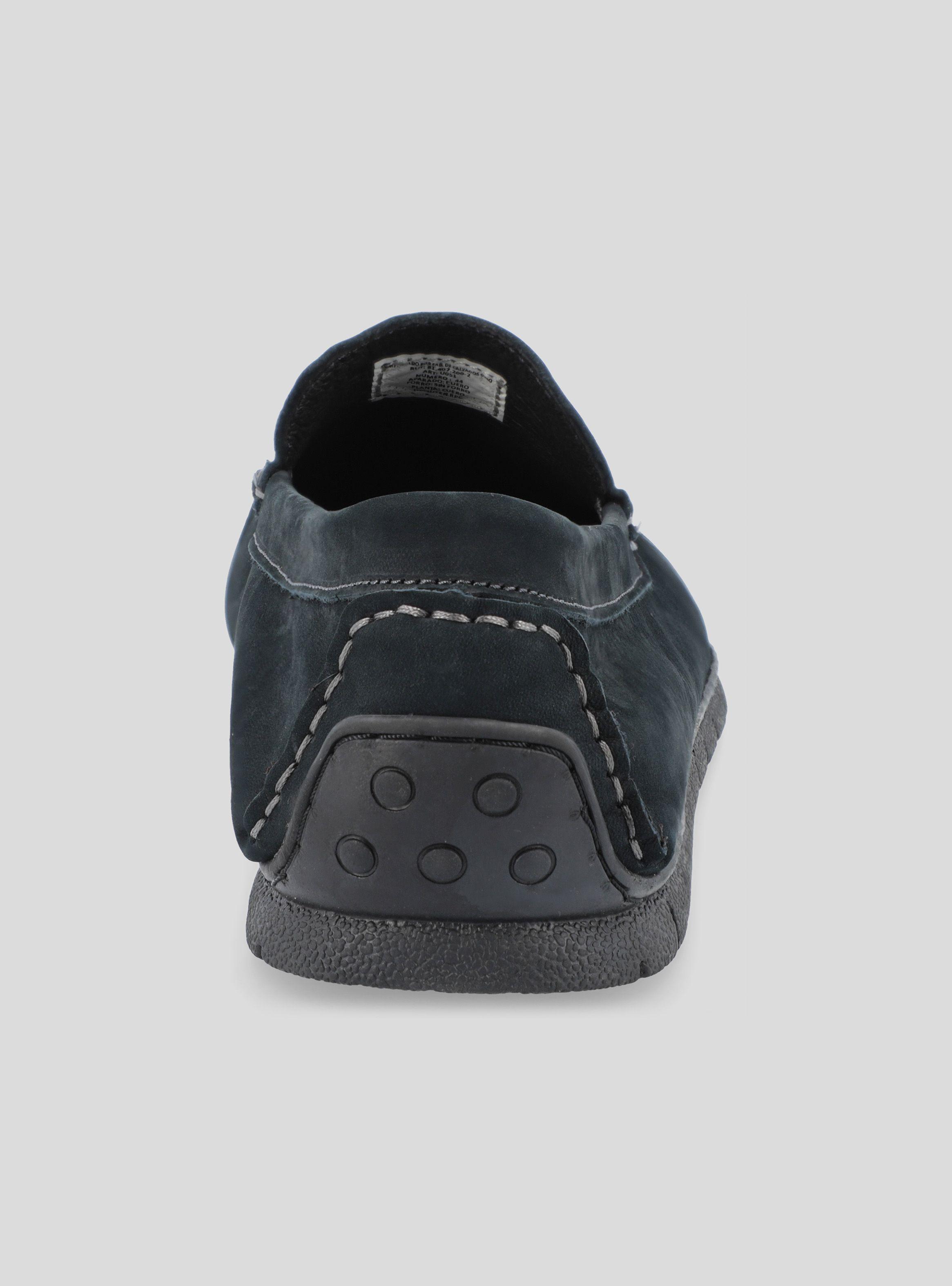 Mocasín 16 Hrs U051 Nobuck Azul Casual-2