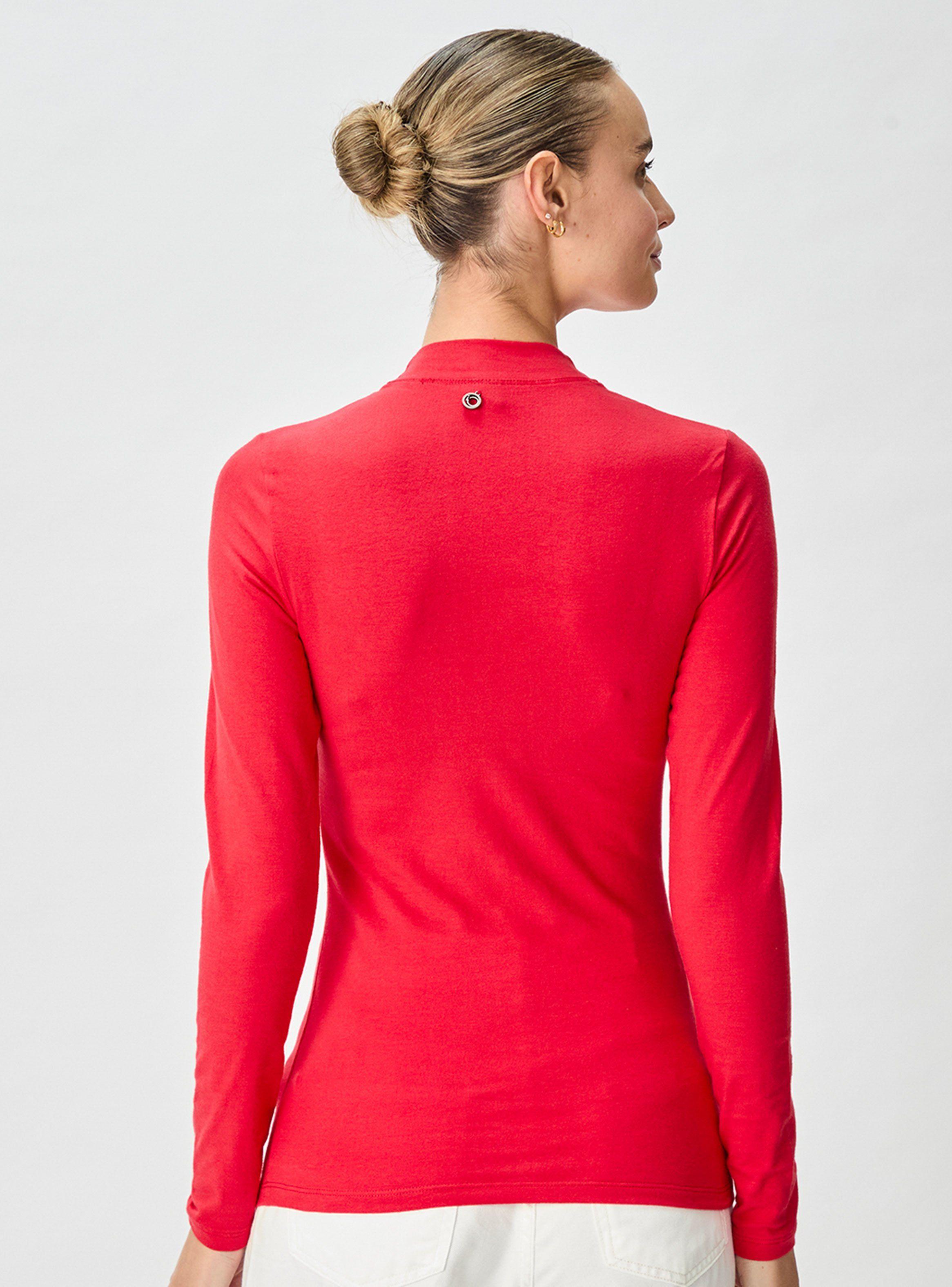 Polera Lisa Manga Larga Red-1