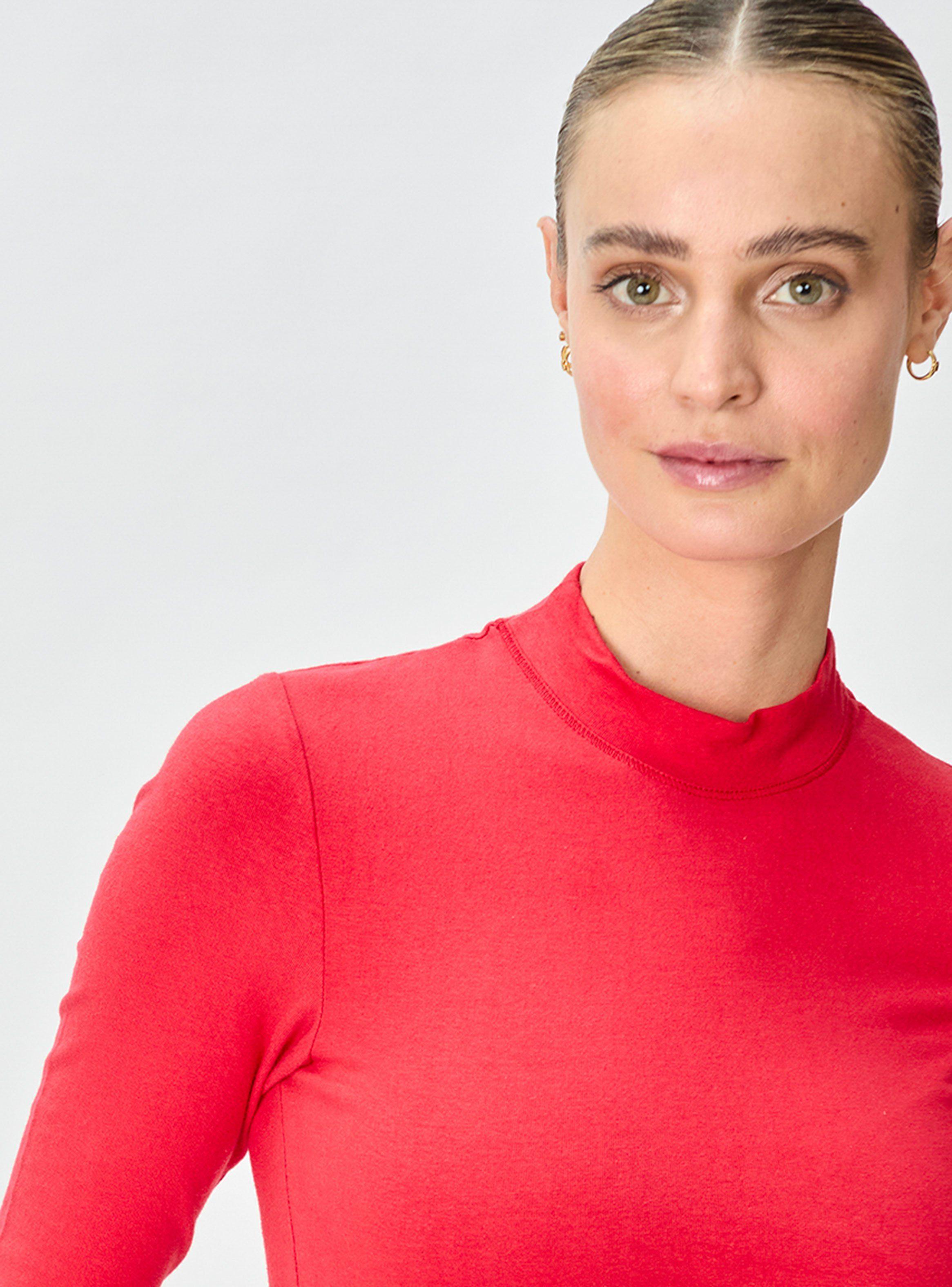 Polera Lisa Manga Larga Red-3