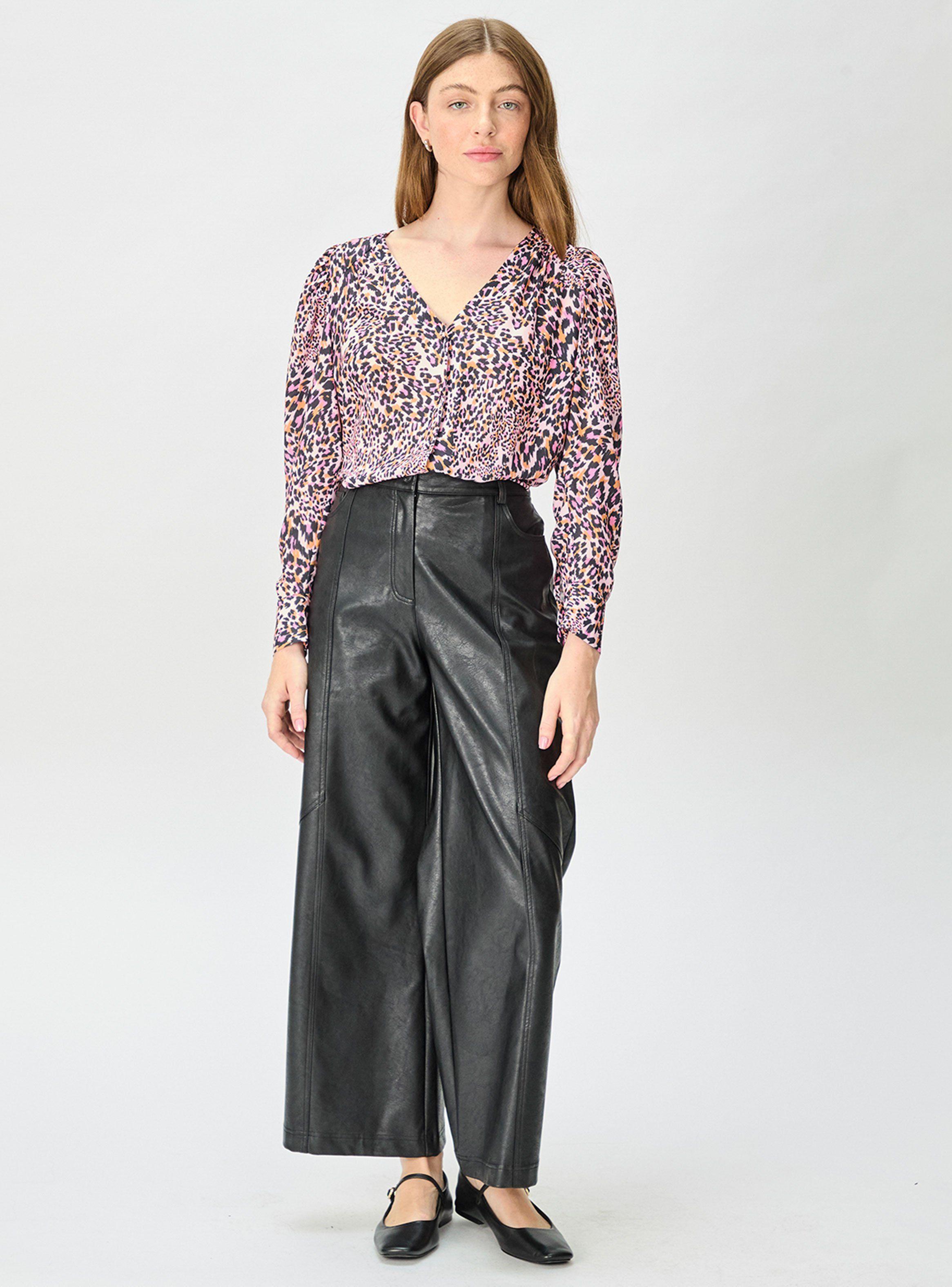 Blusa Fantasía Cuello V Viscosa-4