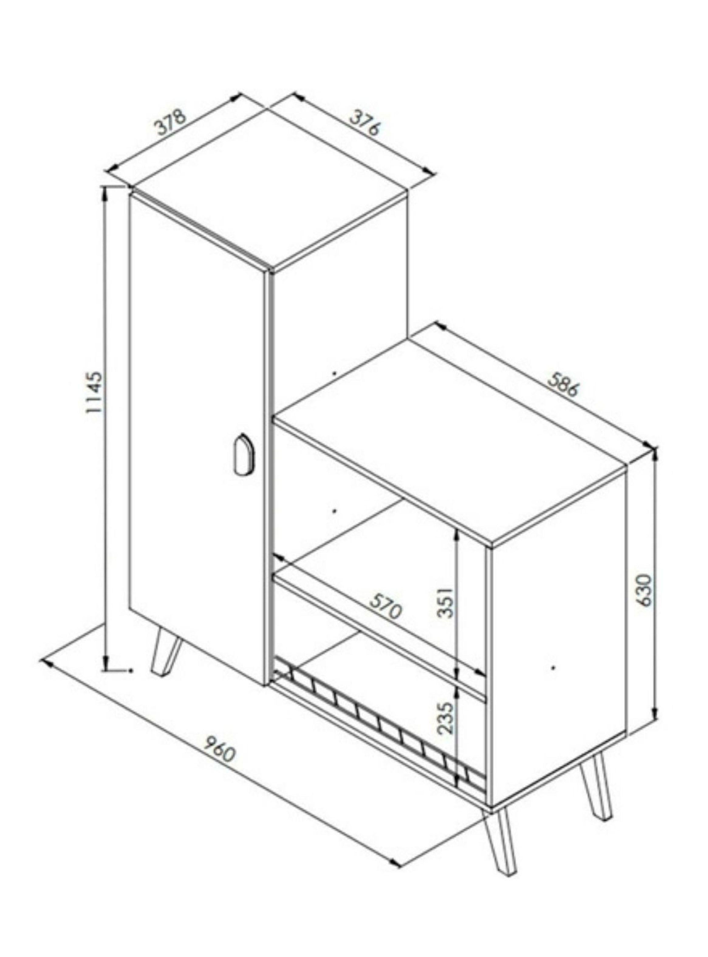 Mueble Frutero para Horno Xangai Blanco-1