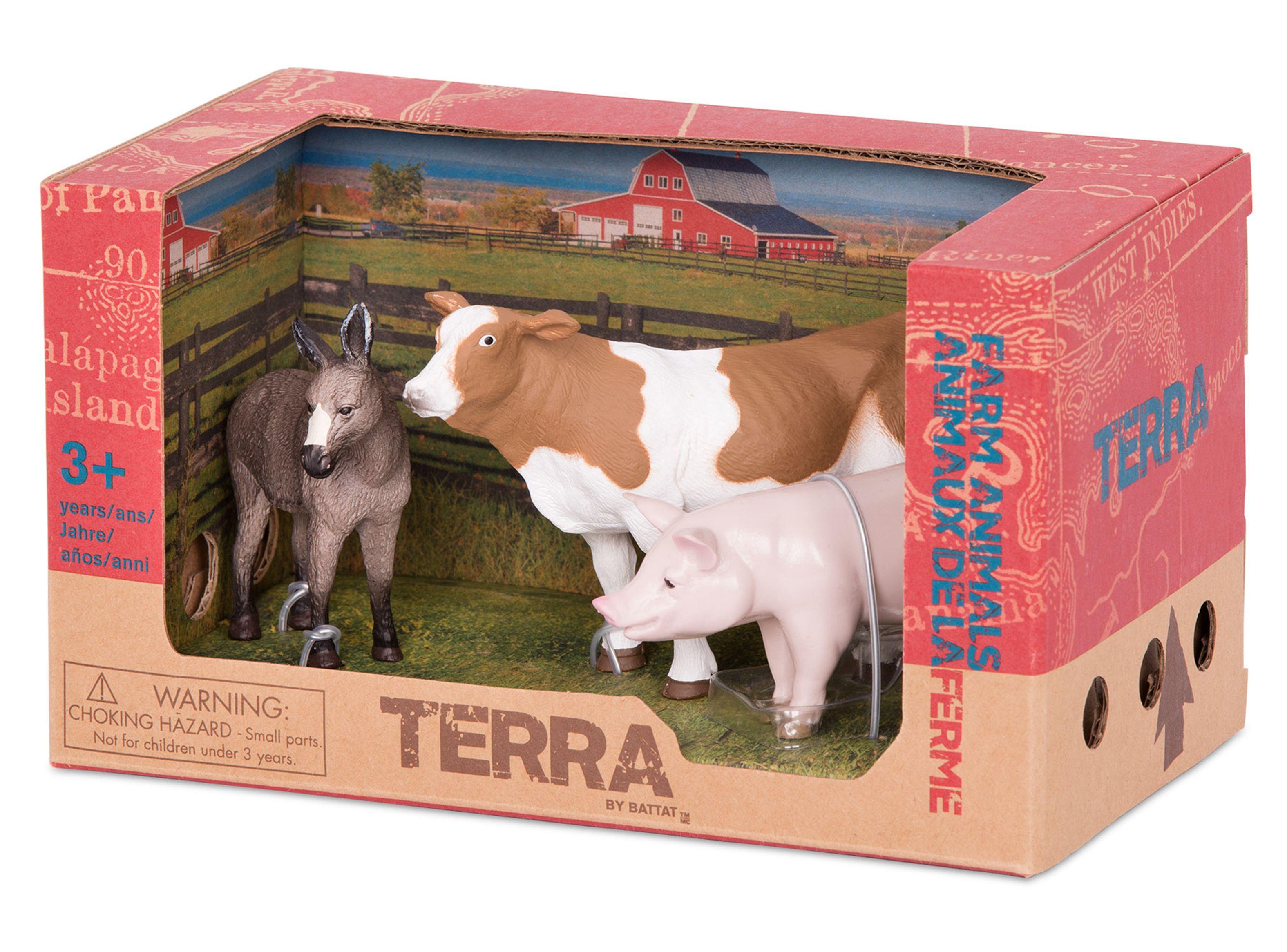 Terra Animales de la Granja Burro Vaca y Chancho Caramba-0