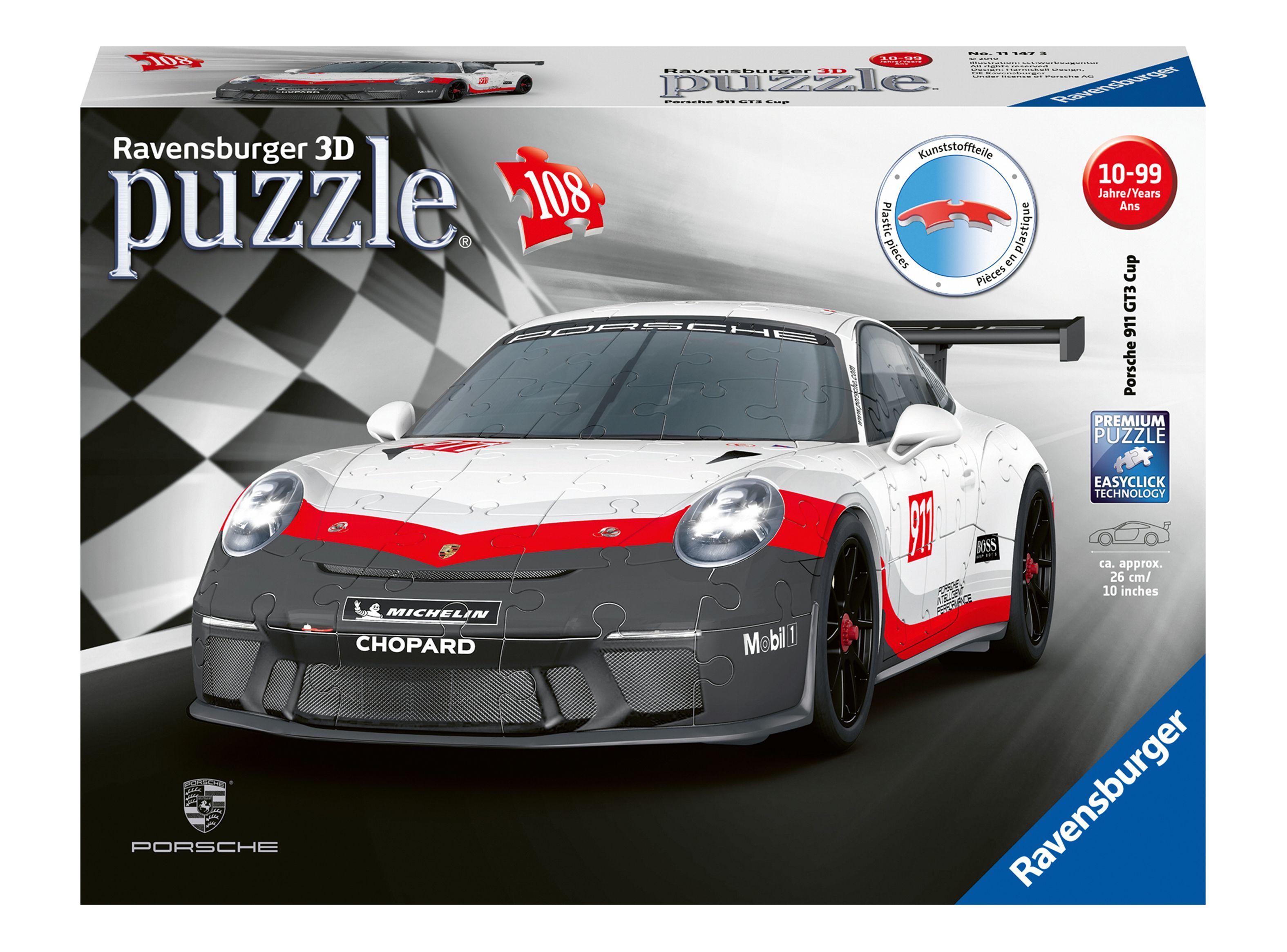 Ravensburger Puzzle 3D Porsche GT3 Cup Caramba-0