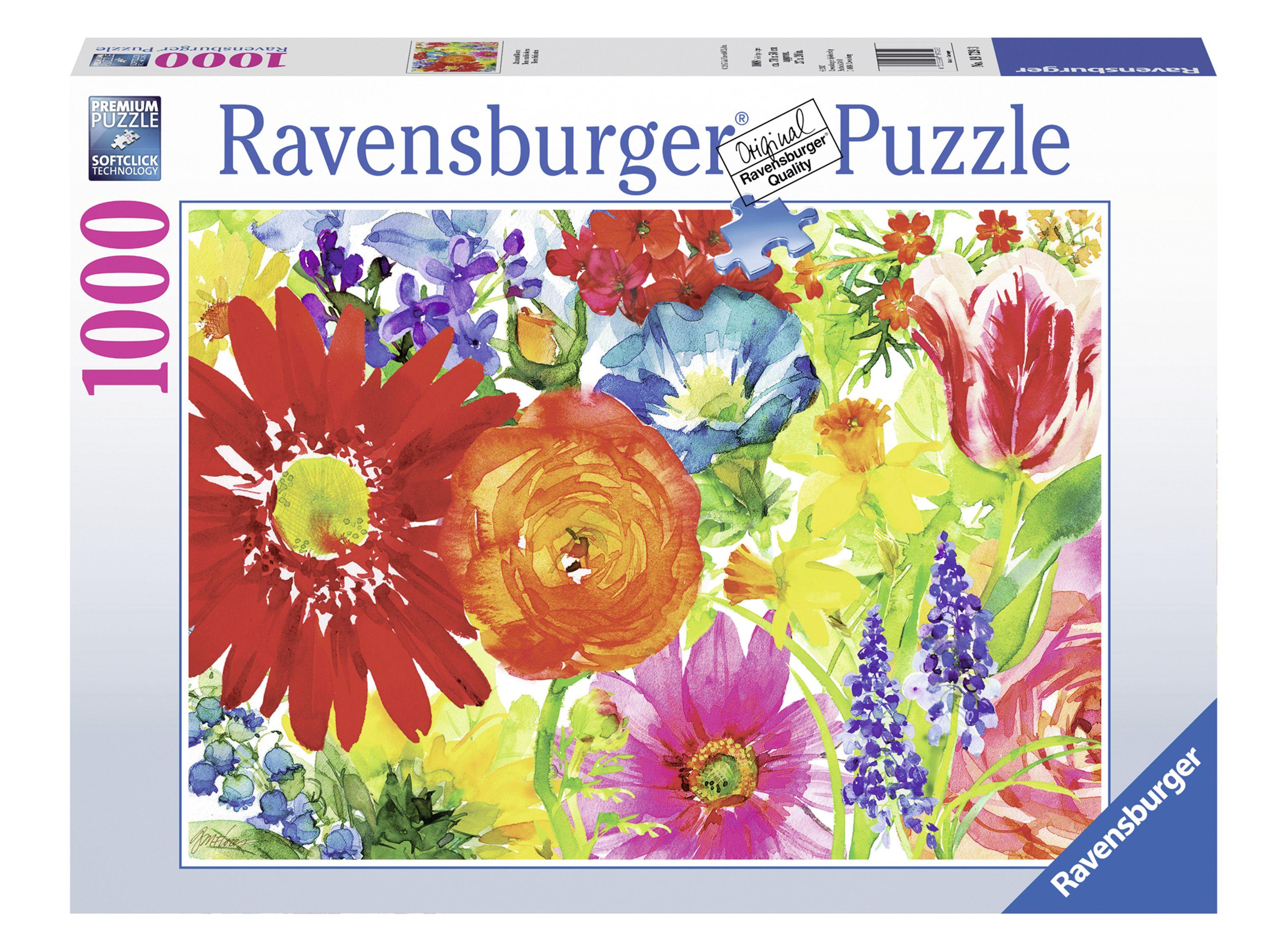 Ravensburger Puzzle Flores Pintadas 1000 Piezas Caramba-0