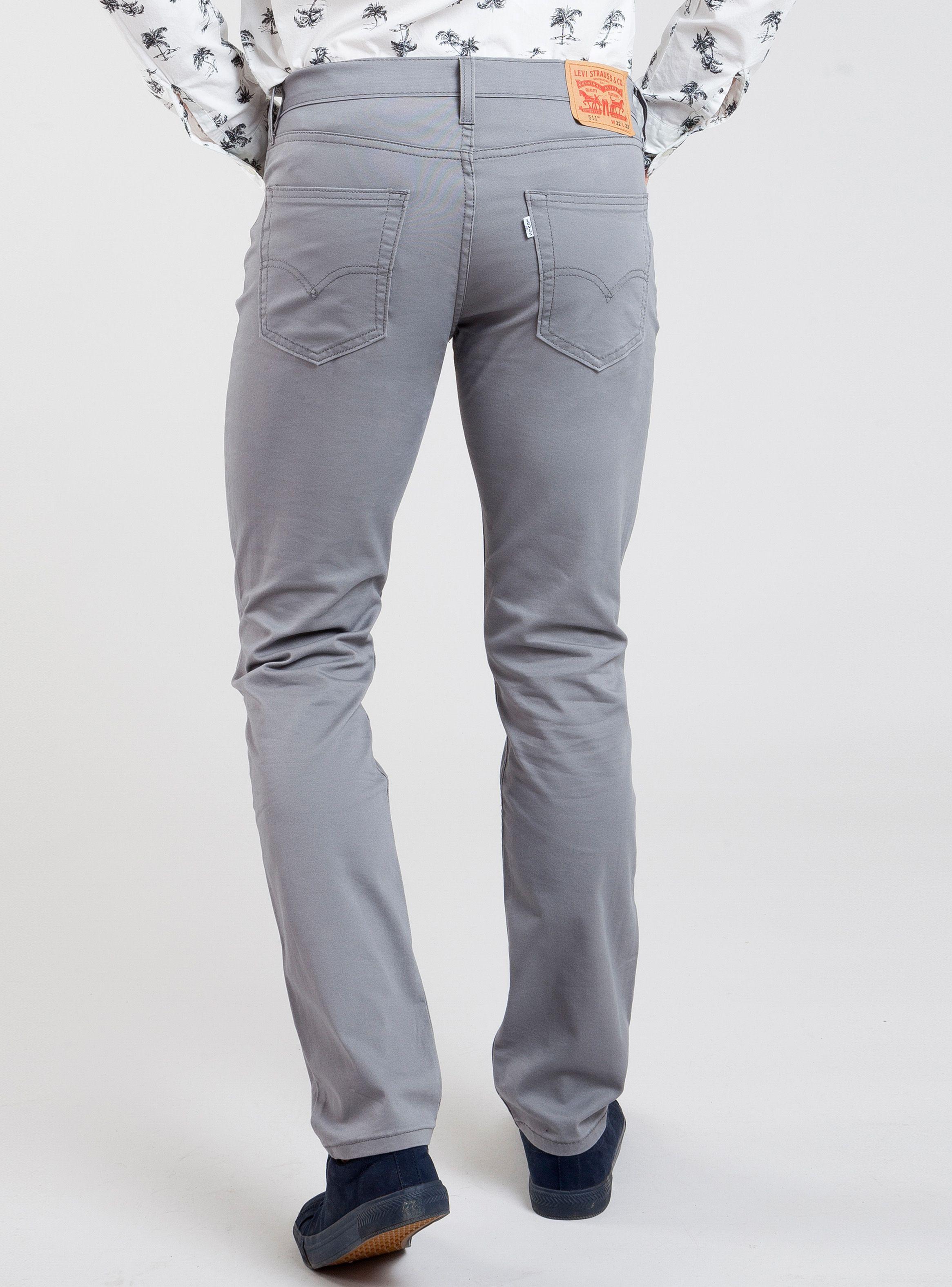 Pantalón Color Calce Slim Fit-1