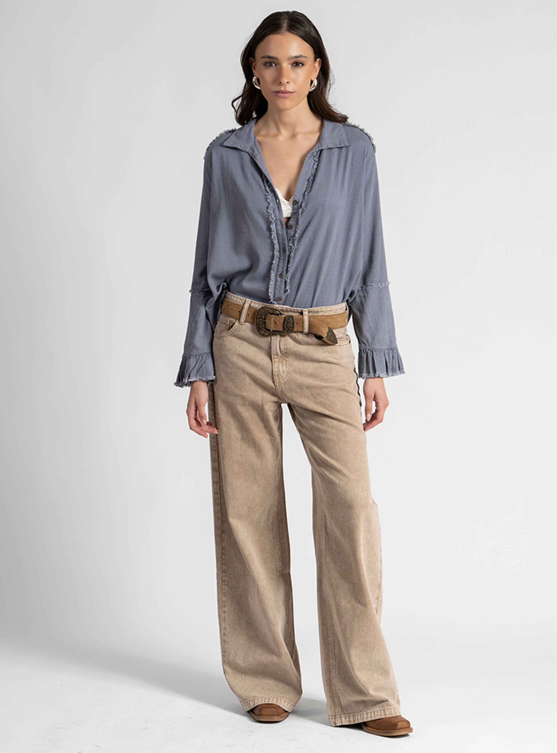 Blusa Sole Lino Denim-3