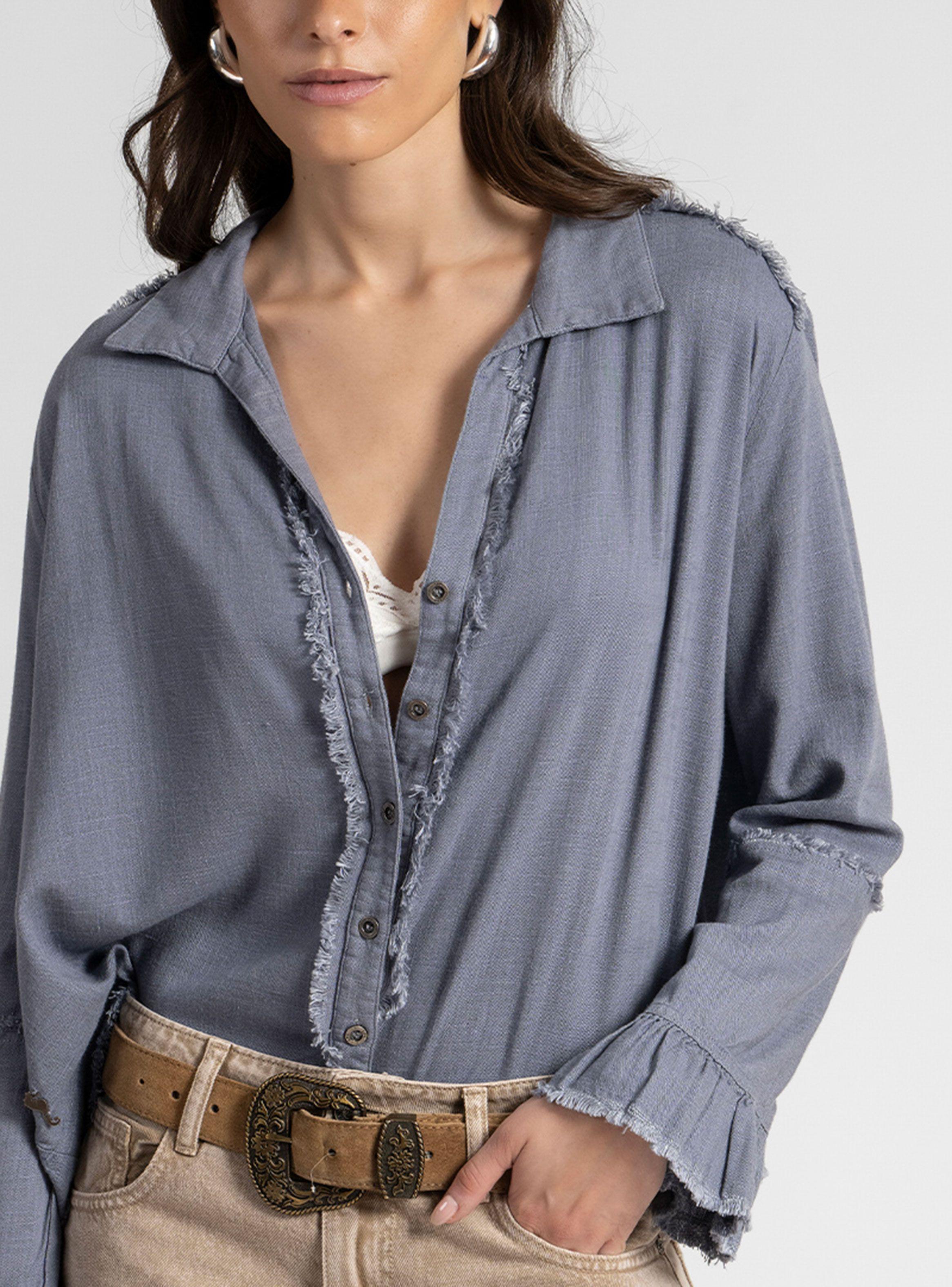 Blusa Sole Lino Denim-2