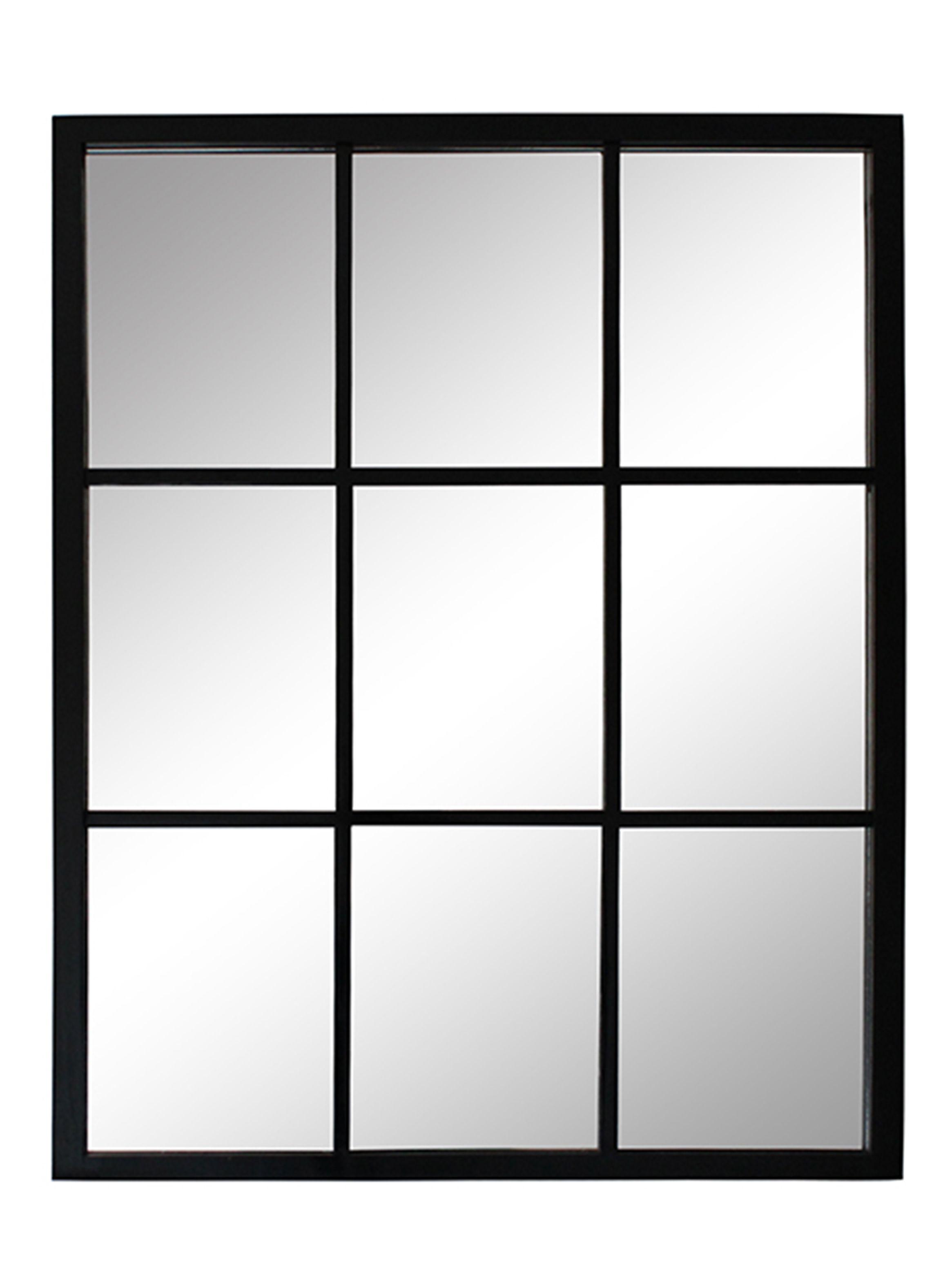 Espejo Ventana Licanray 100 x 70 cm Negro-0