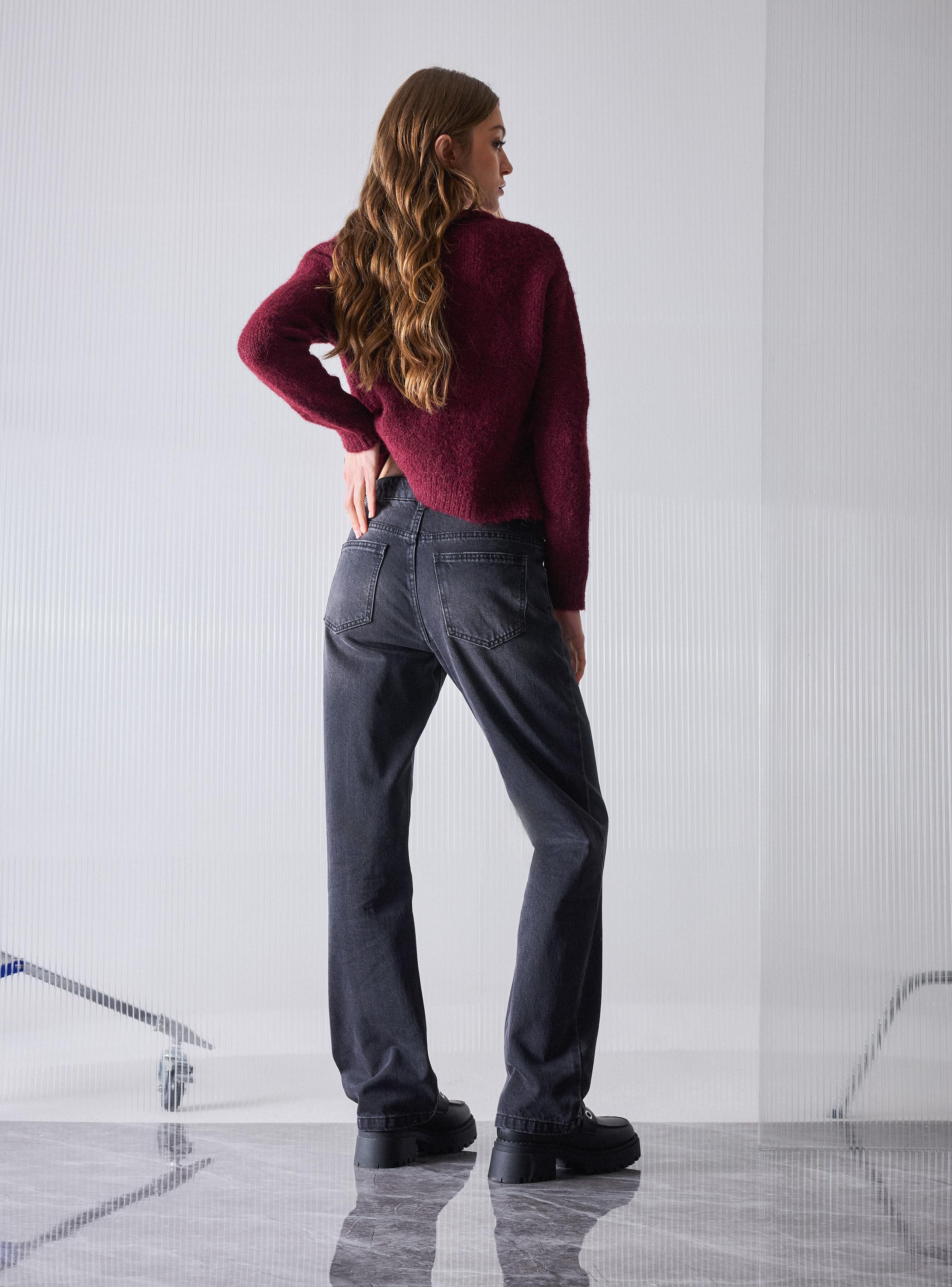 Jeans Straight 5 Bolsillos Clásico-5