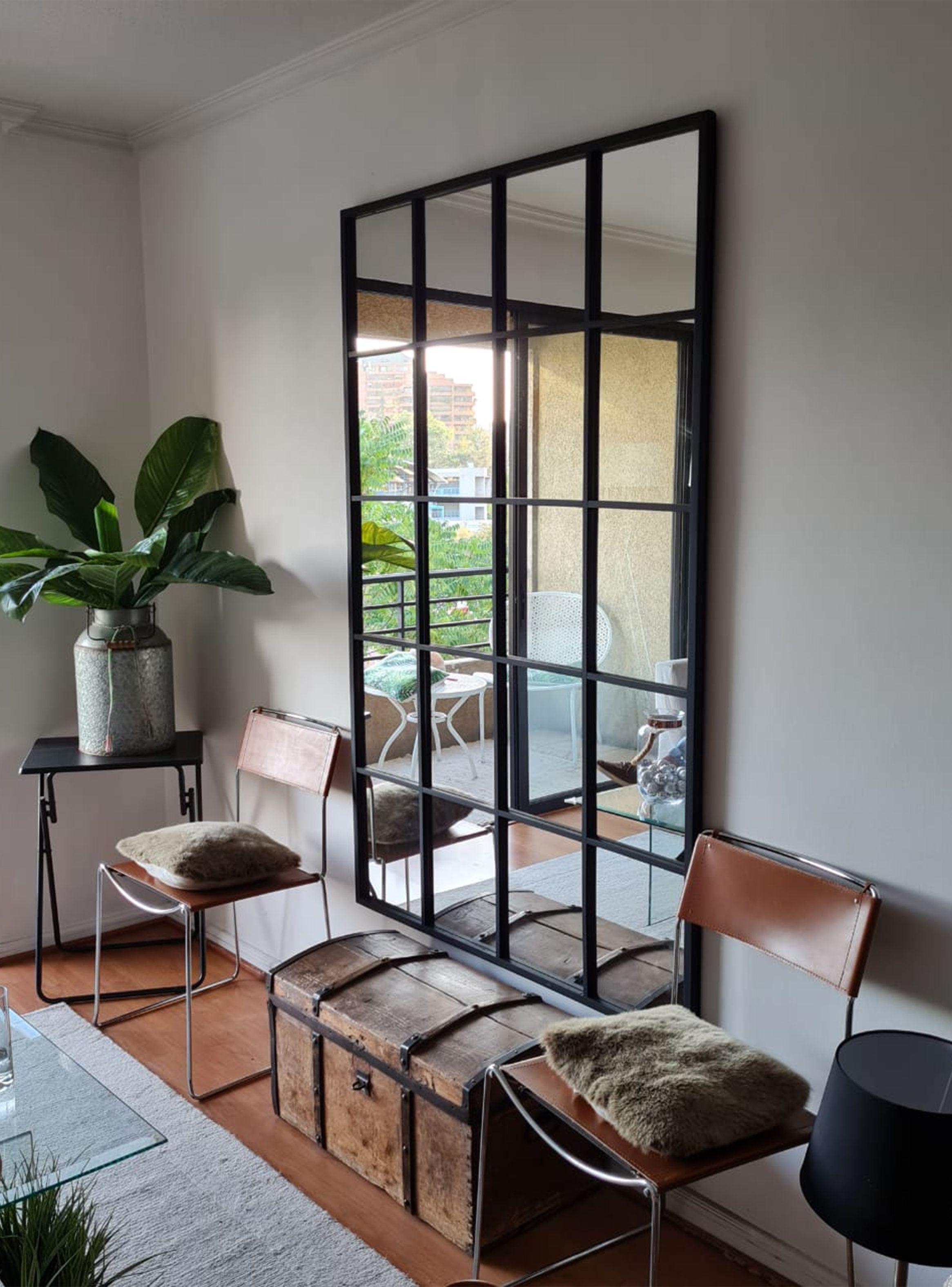 Espejo Ventana Licanray 120 x 80 cm Negro-3