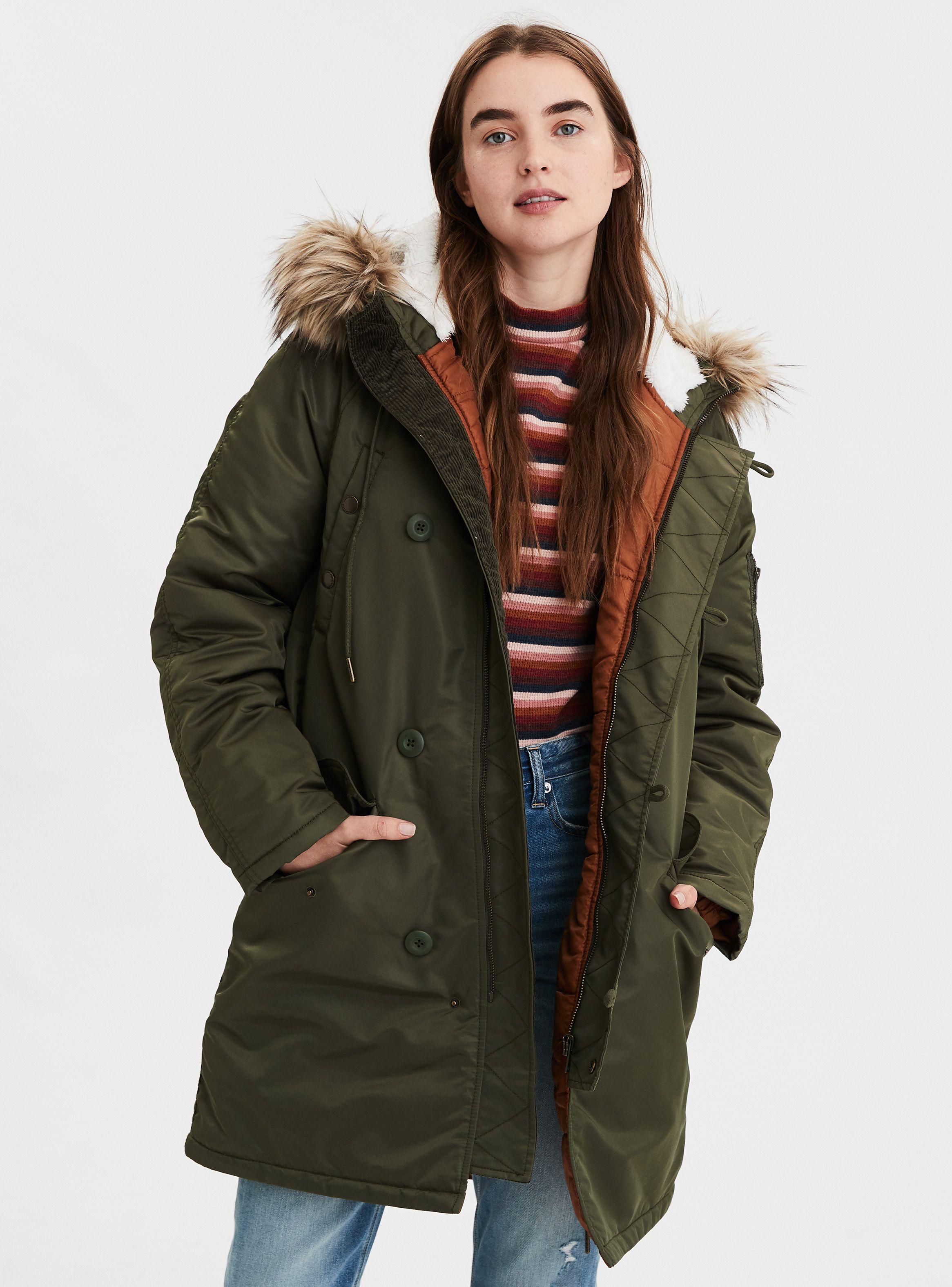 Satín Parka American Eagle-0