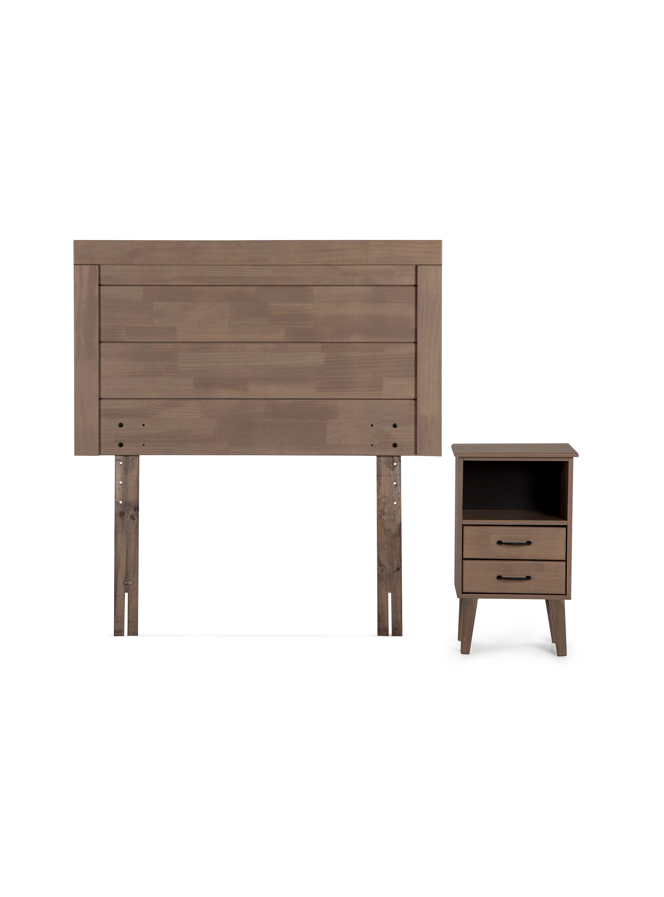 Set Muebles Dormitorio Sicilia: Respaldo 1.5 Plazas + Velador-0