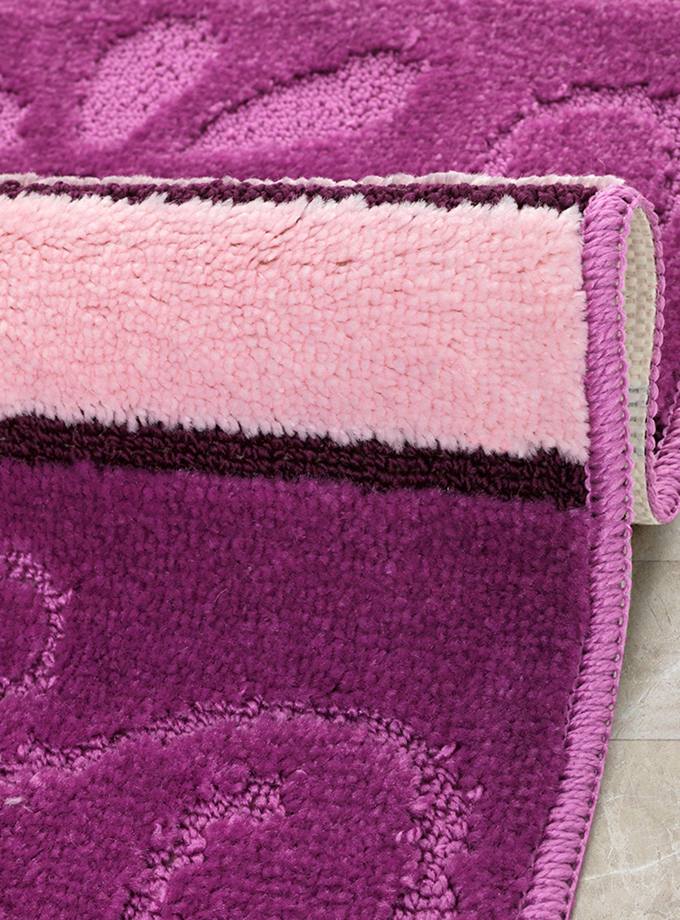 Piso Modalfo de Baño 50 x 75 cm Bañomi Morado Claro Líneas-1