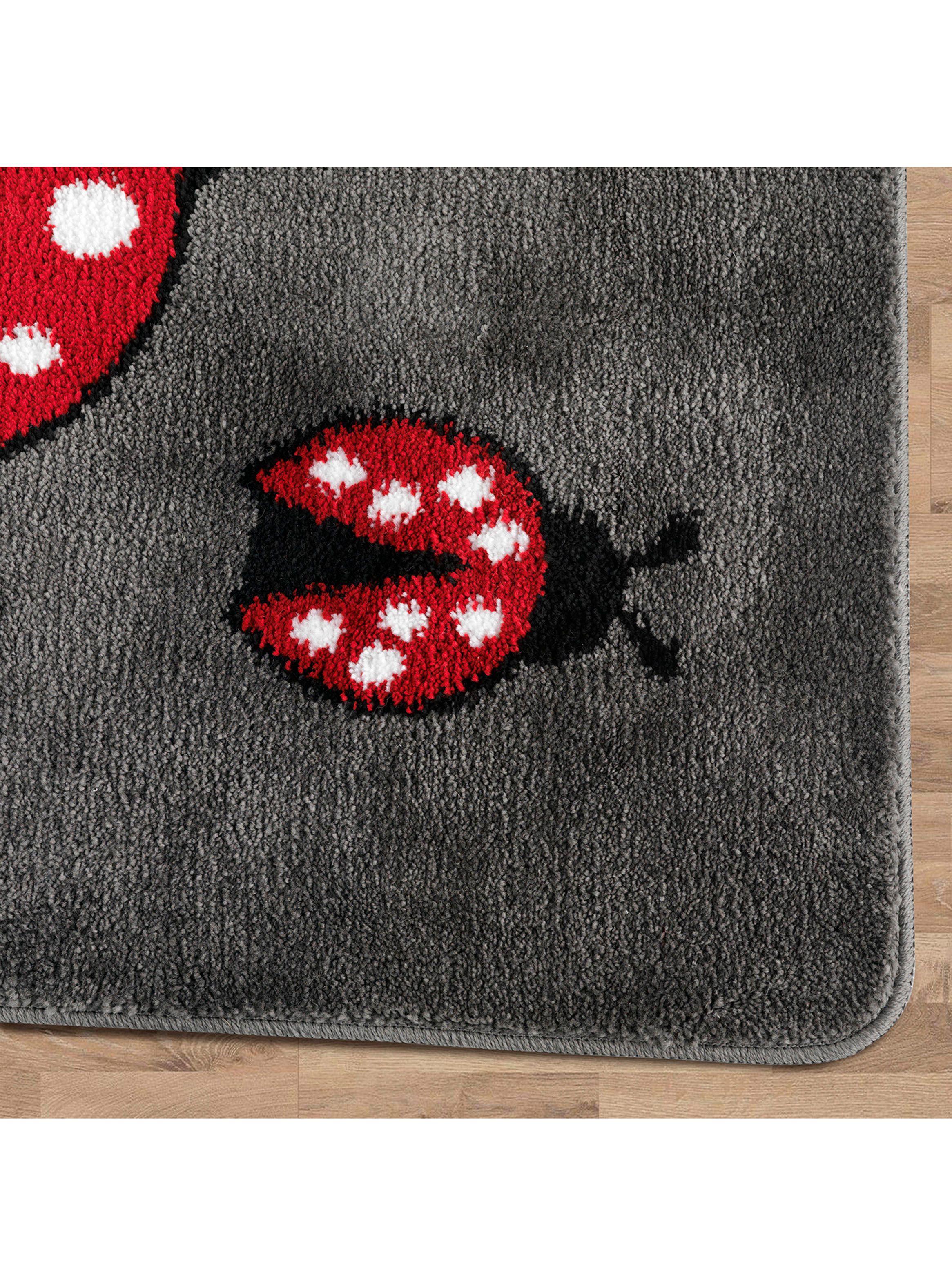 Alfombra Infantil 100 x 160 cm Kids Gris-4