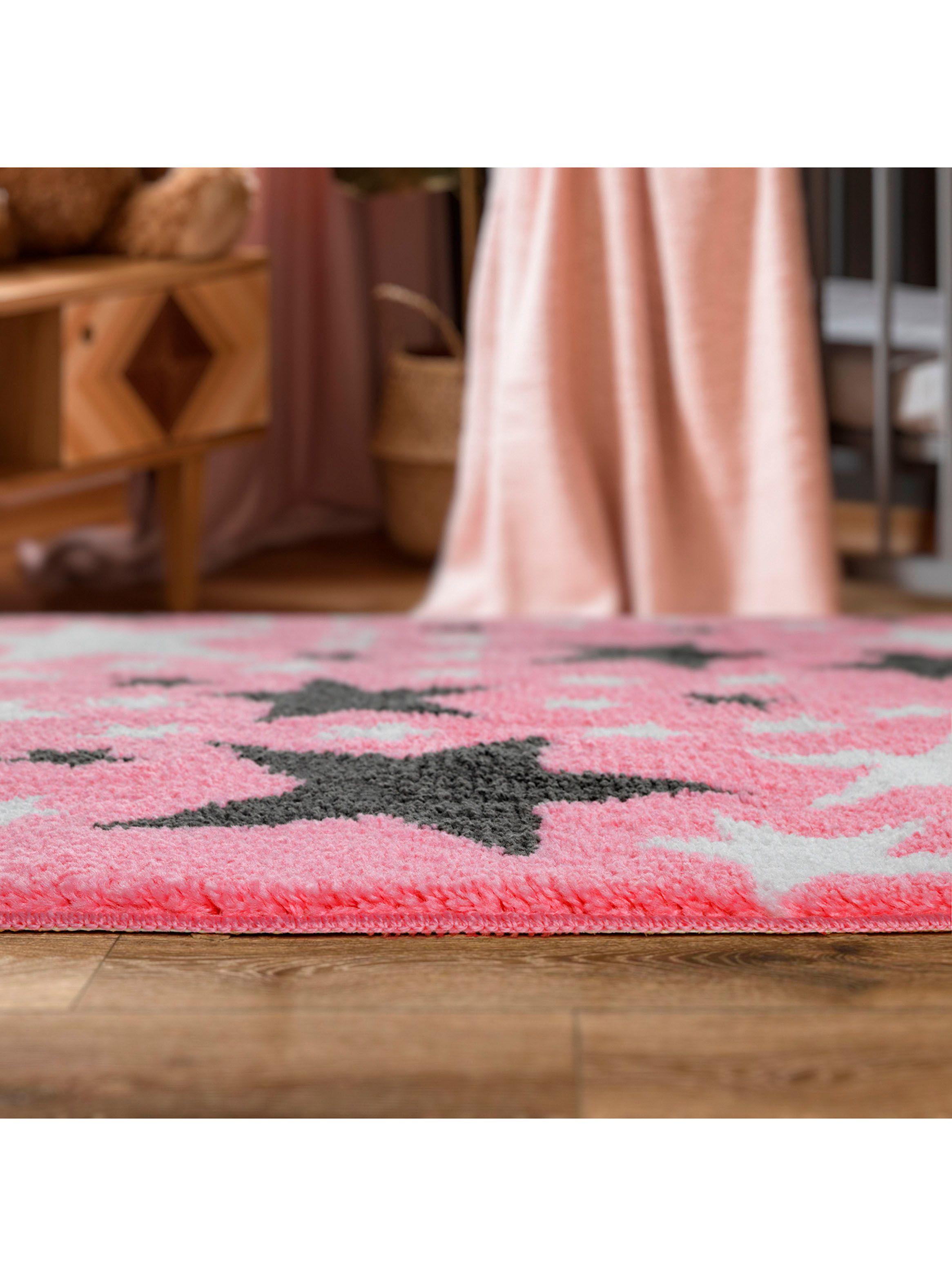 Alfombra Infantil 100 x 160 cm Kids Rosado-5