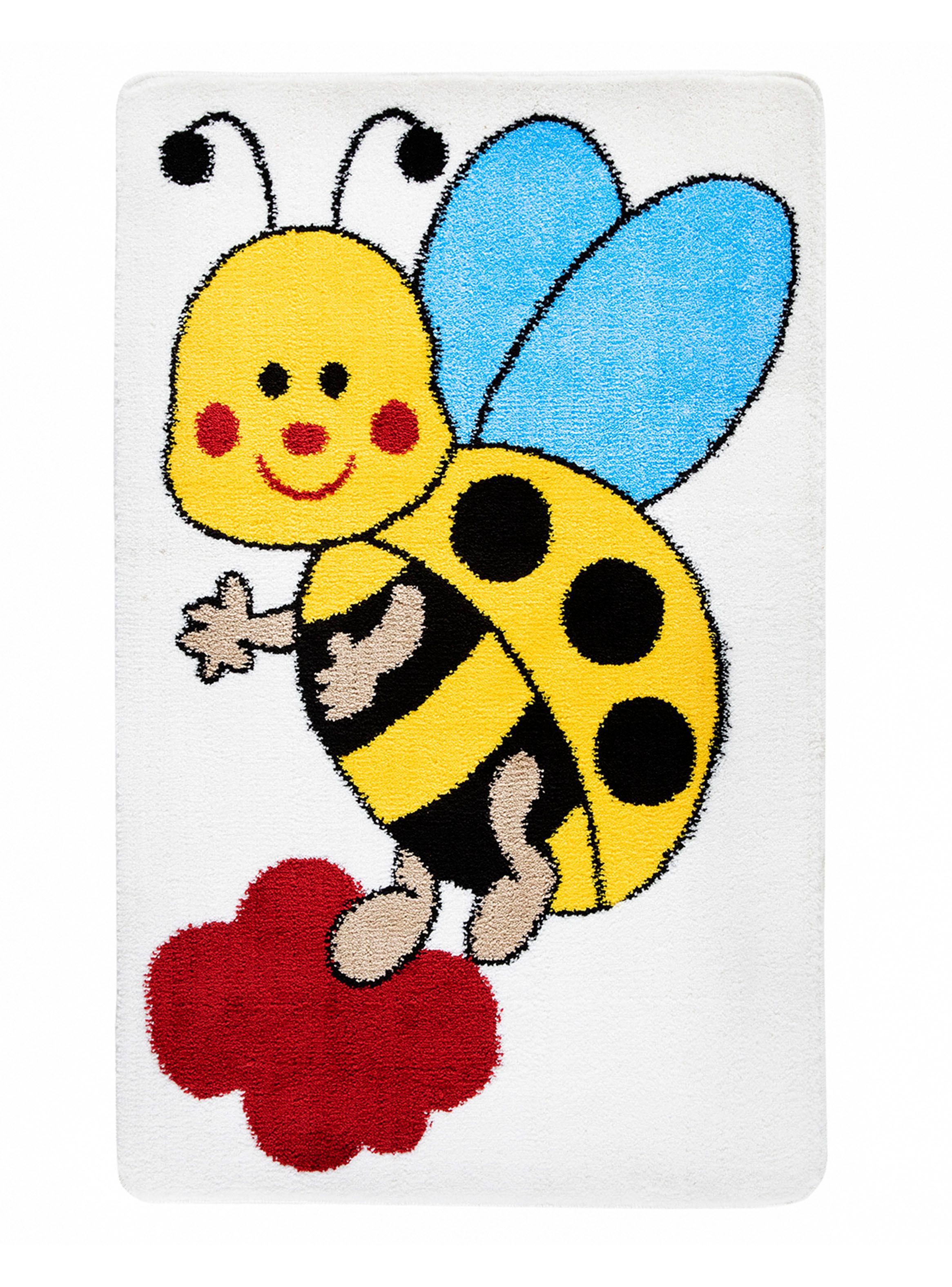 Alfombra Infantil 100 x 160 cm Kids Amarillo-0