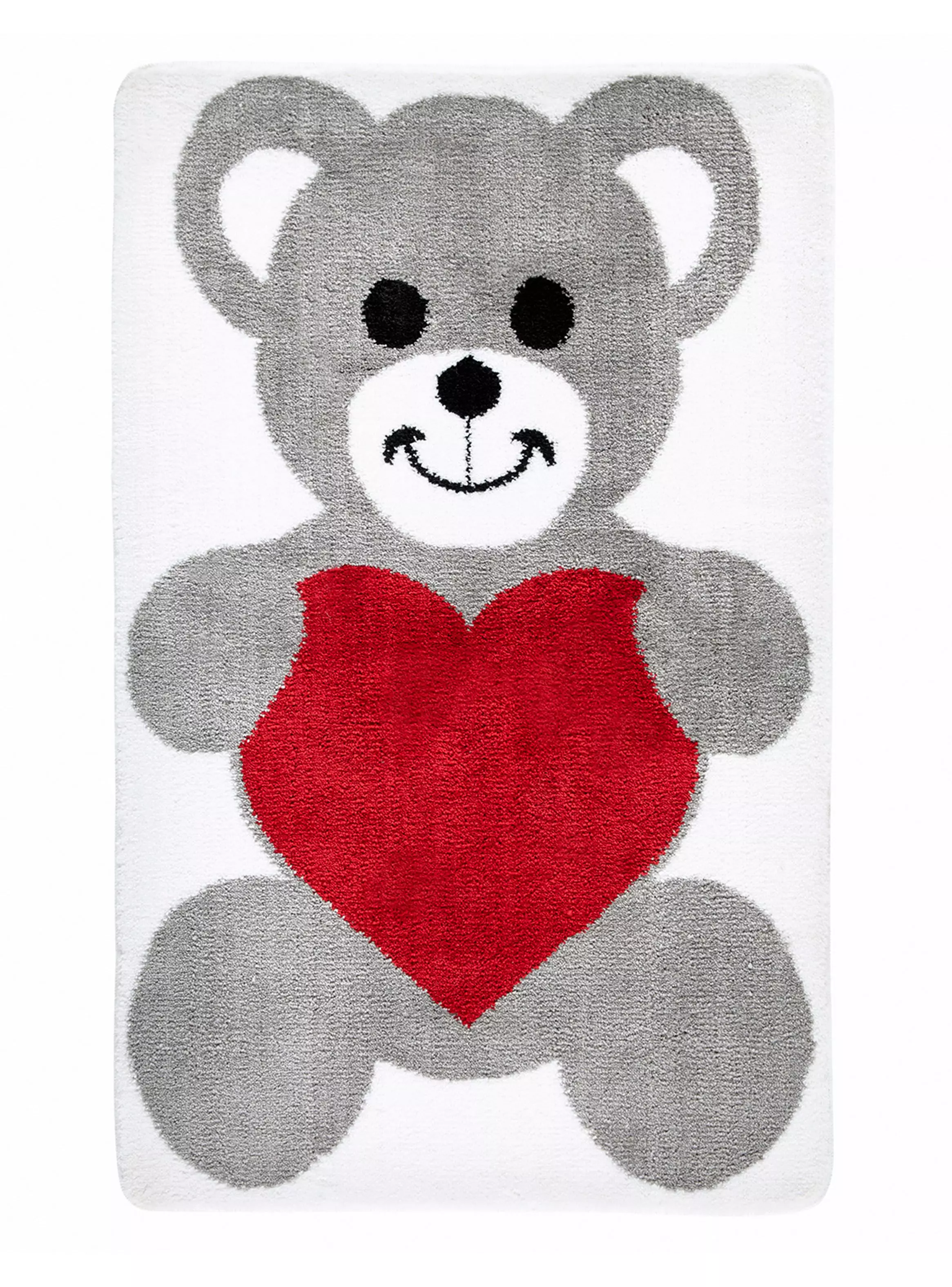 Alfombra Niños 100 x 160 cm Osito con Corazón-0