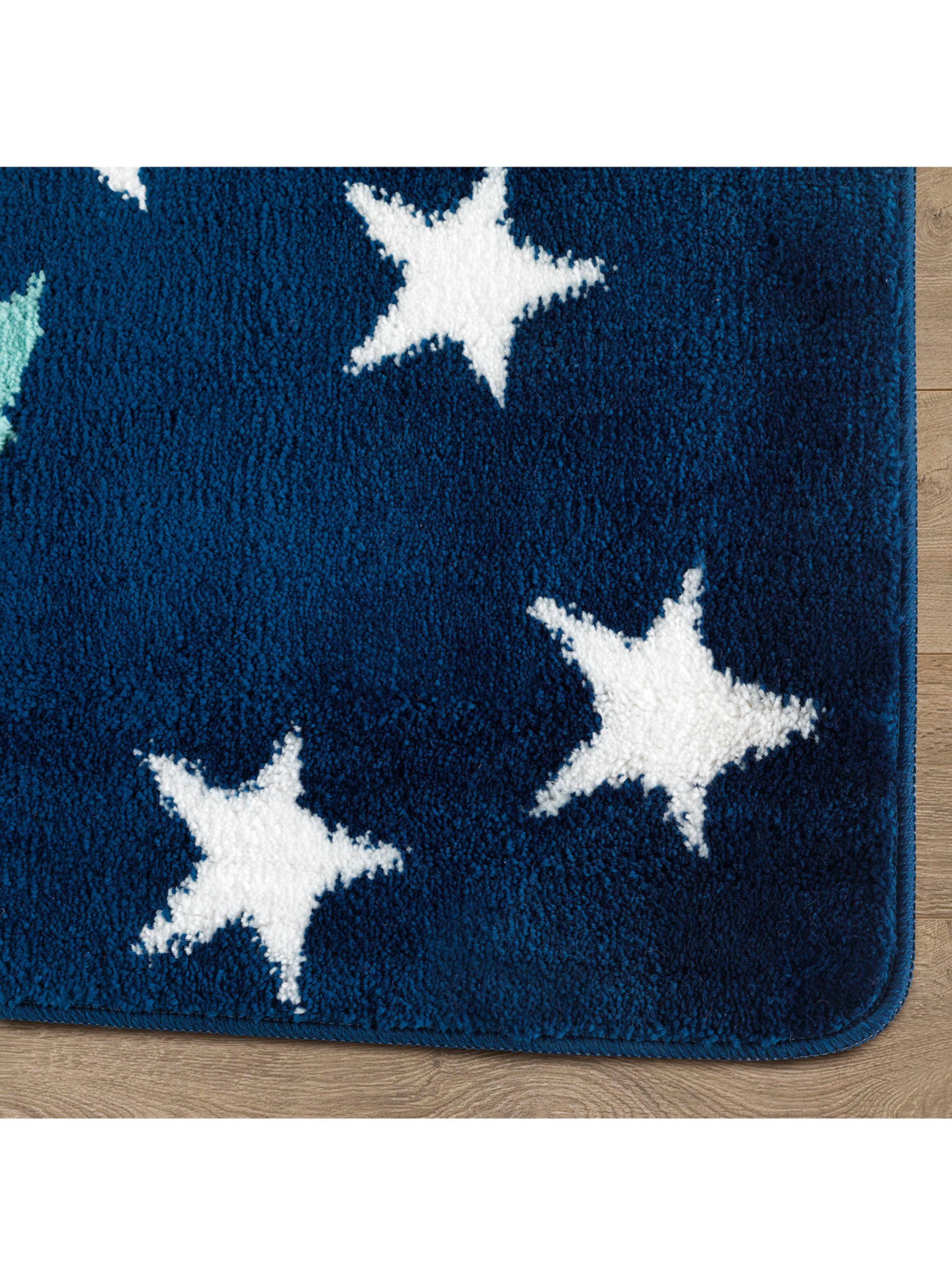 Alfombra Infantil 100 x 160 cm Kids Azul Marino-4