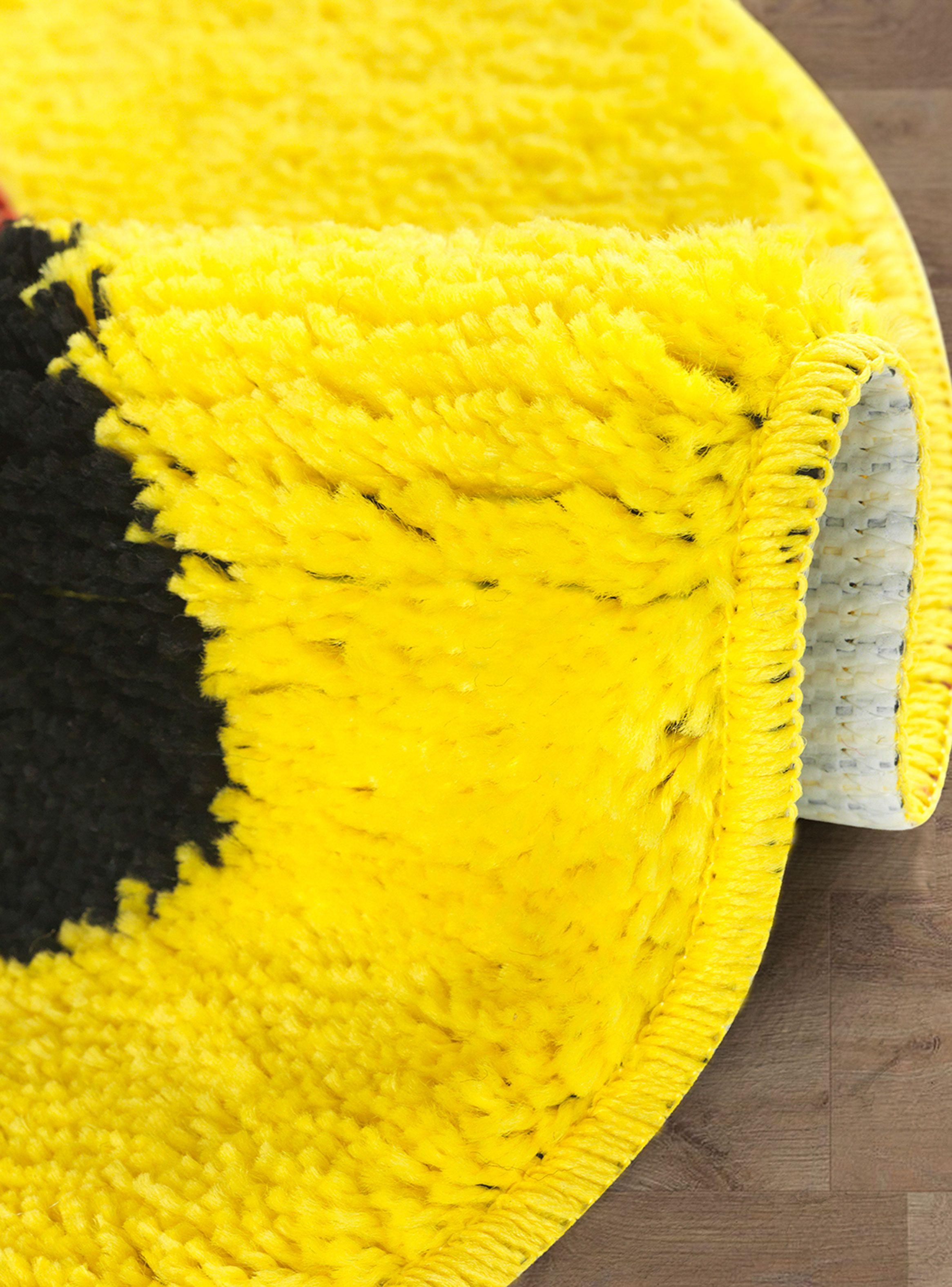 Alfombra Infantil 67 x 67 cm Emoji Sonrisa Amarillo-1