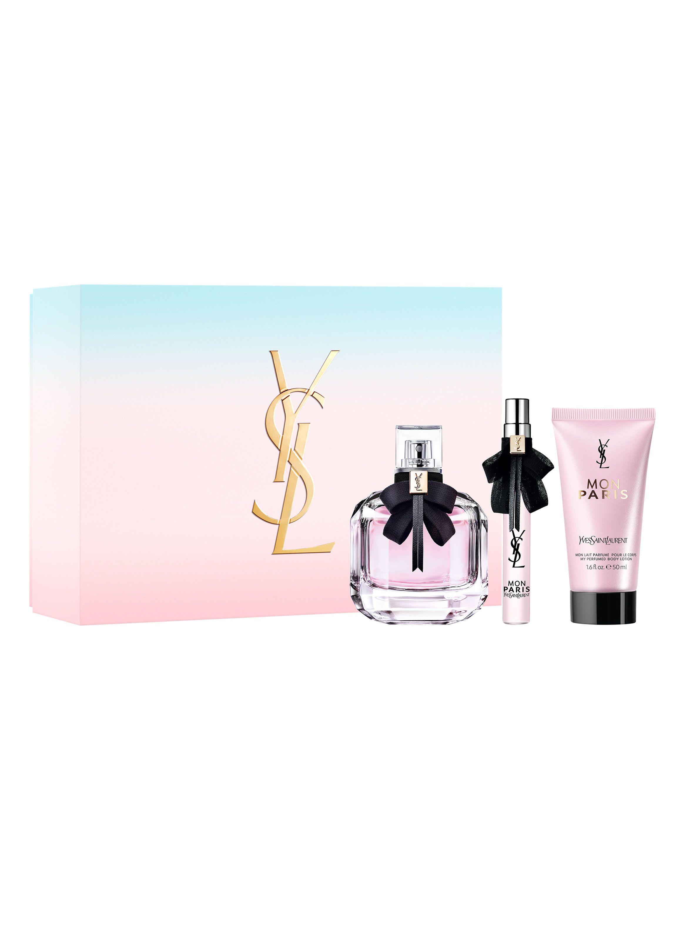 Set Perfume Mon Paris EDP Mujer 90ml + 10ml + Loción Corporal Yves Saint Laurent-1