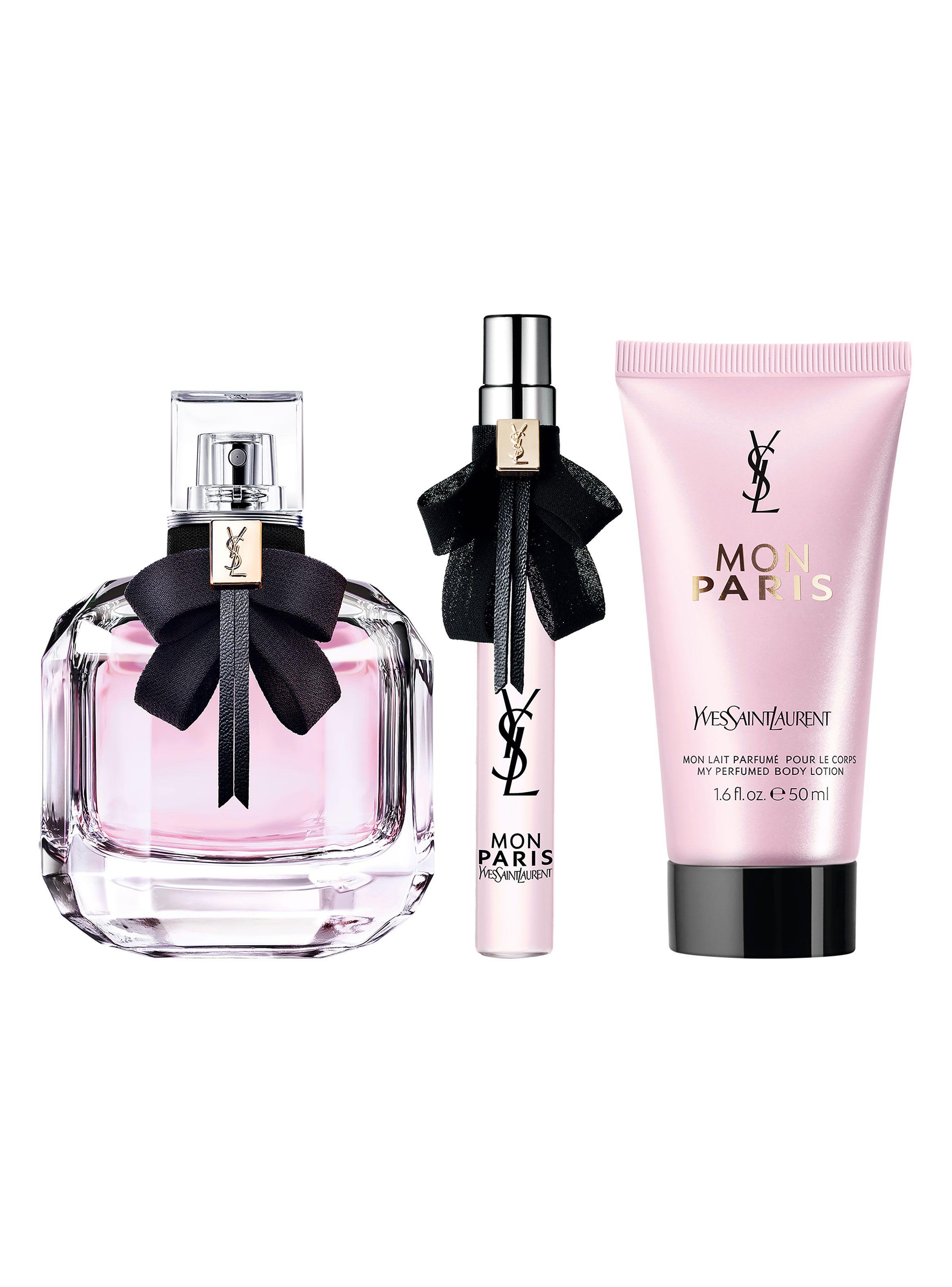 Set Perfume Mon Paris EDP Mujer 90ml + 10ml + Loción Corporal Yves Saint Laurent-0