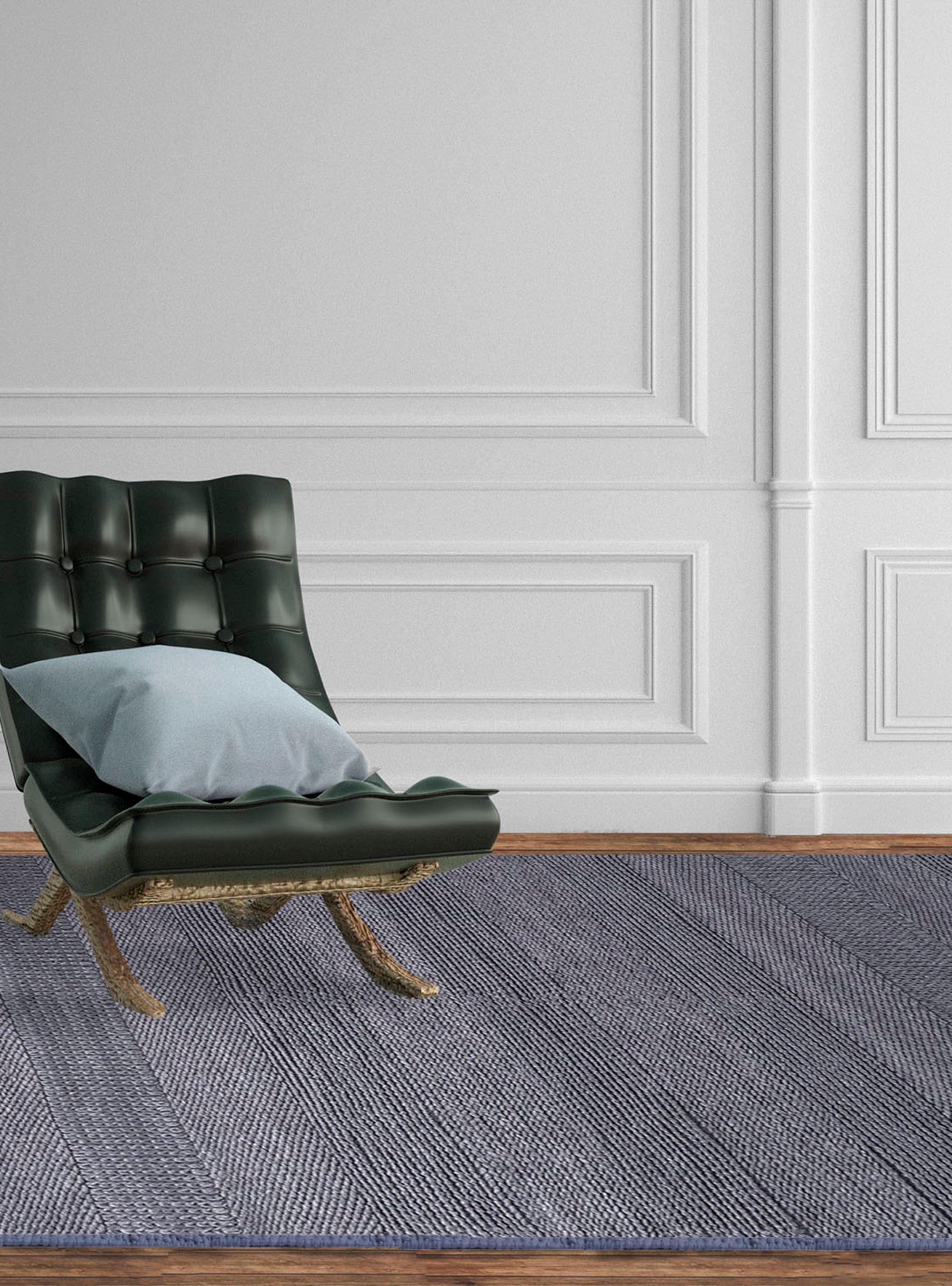 Alfombra Lana Verona 190x290 cm Gris Oscuro-2