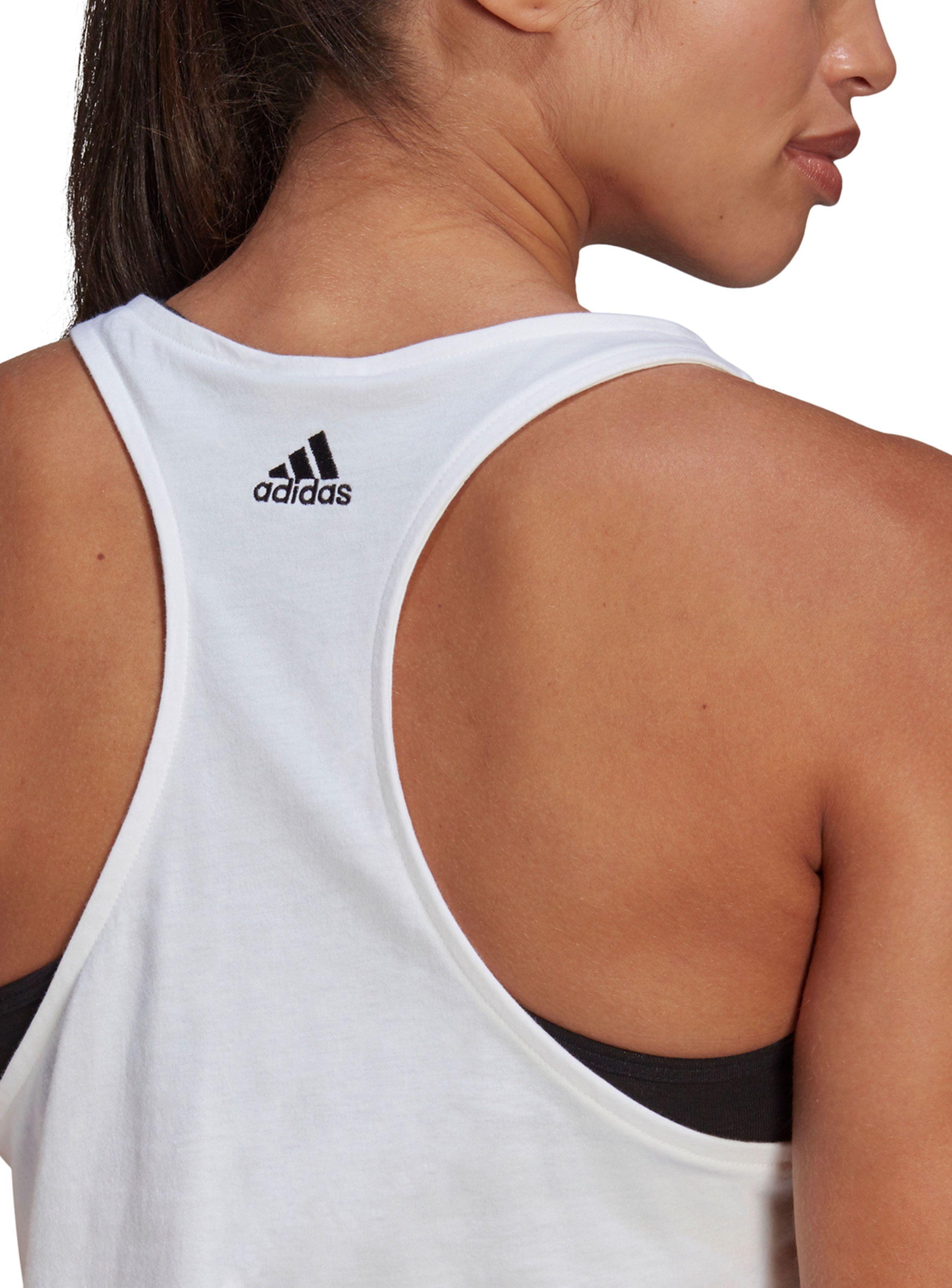 Polera Adidas Essentials Loose Tank Blanco Mujer-3