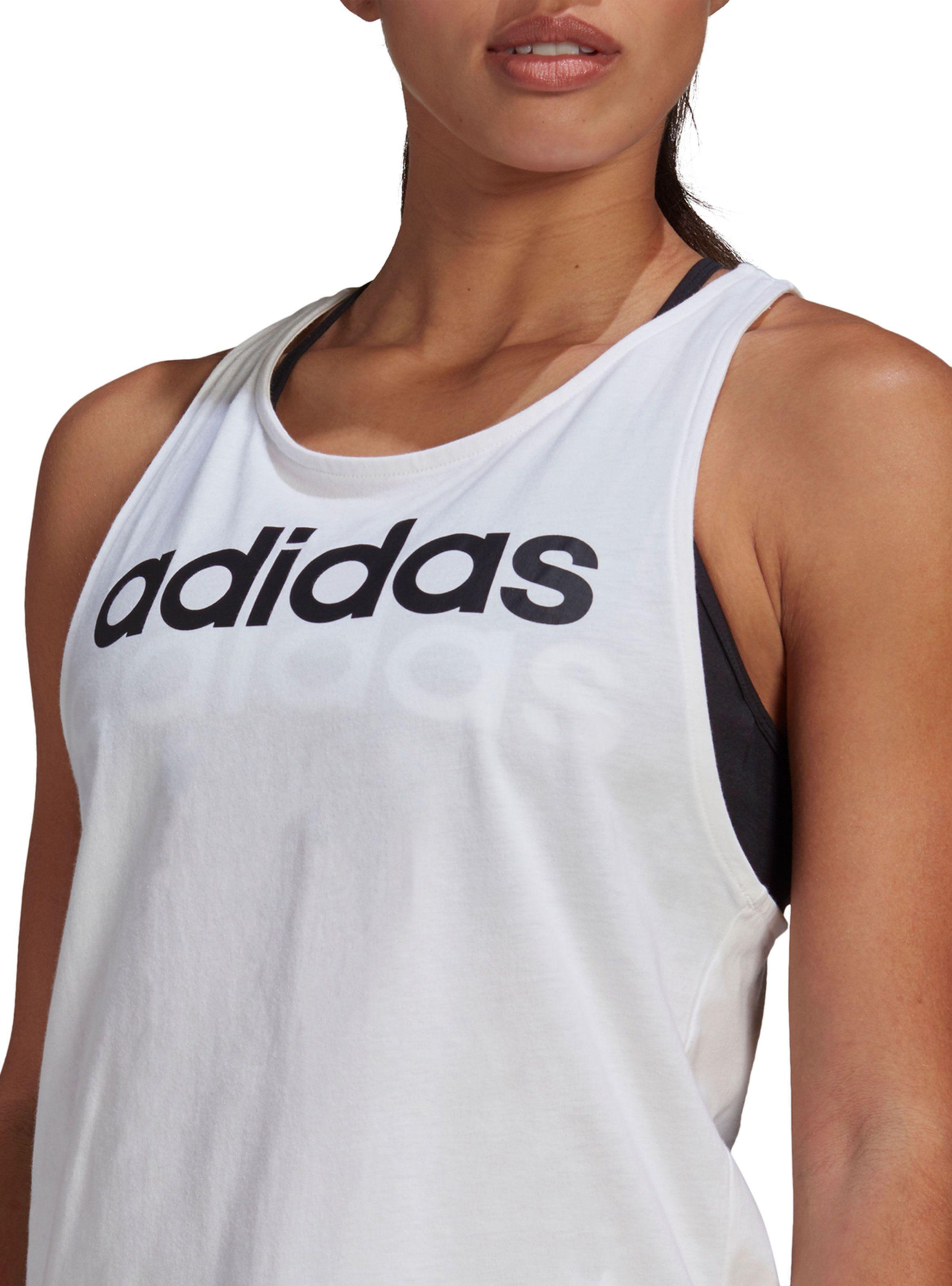 Polera Adidas Essentials Loose Tank Blanco Mujer-2