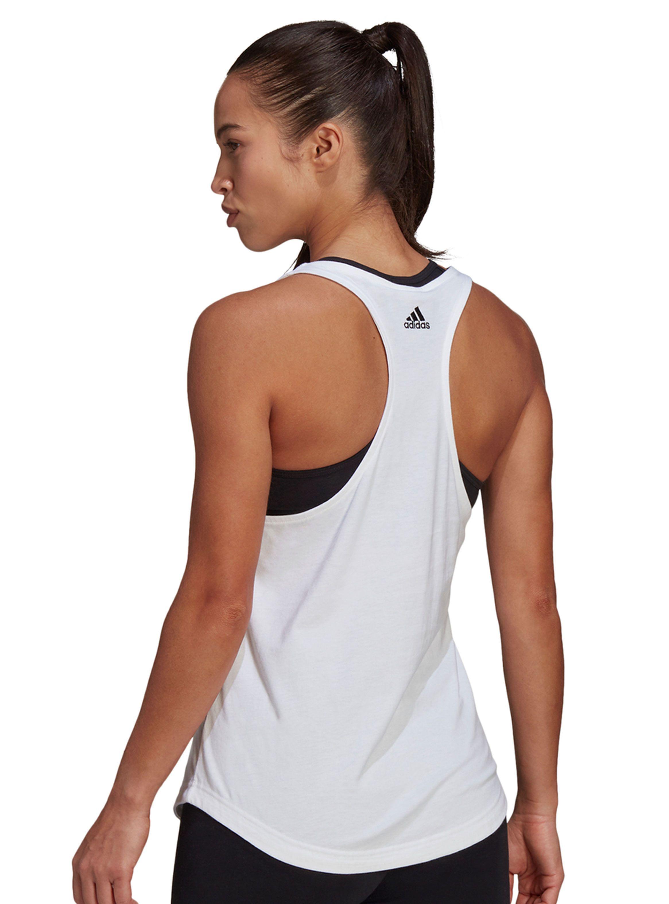 Polera Adidas Essentials Loose Tank Blanco Mujer-1