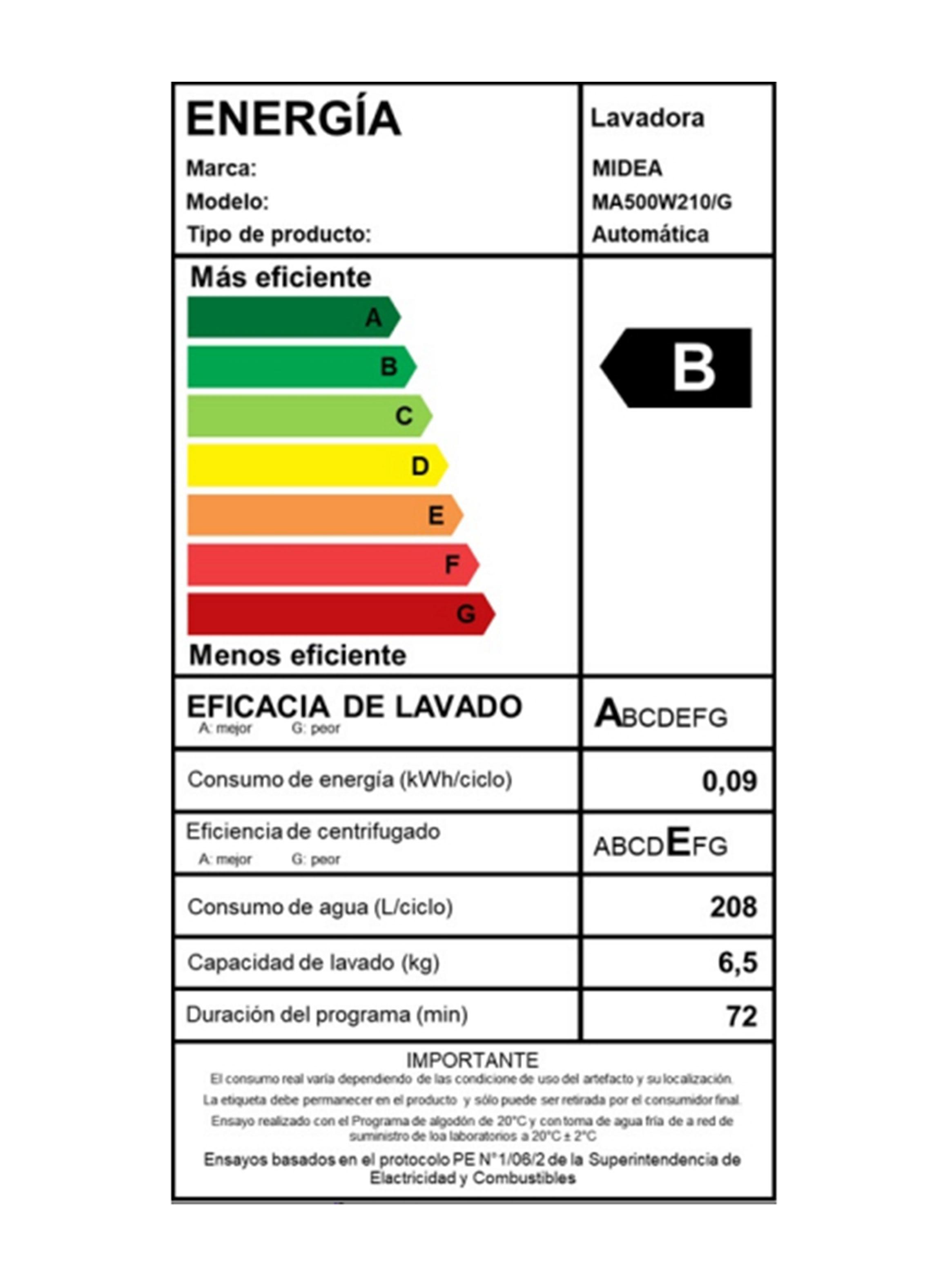 Lavadora Carga Superior 21 Kg MA500W210/G-10