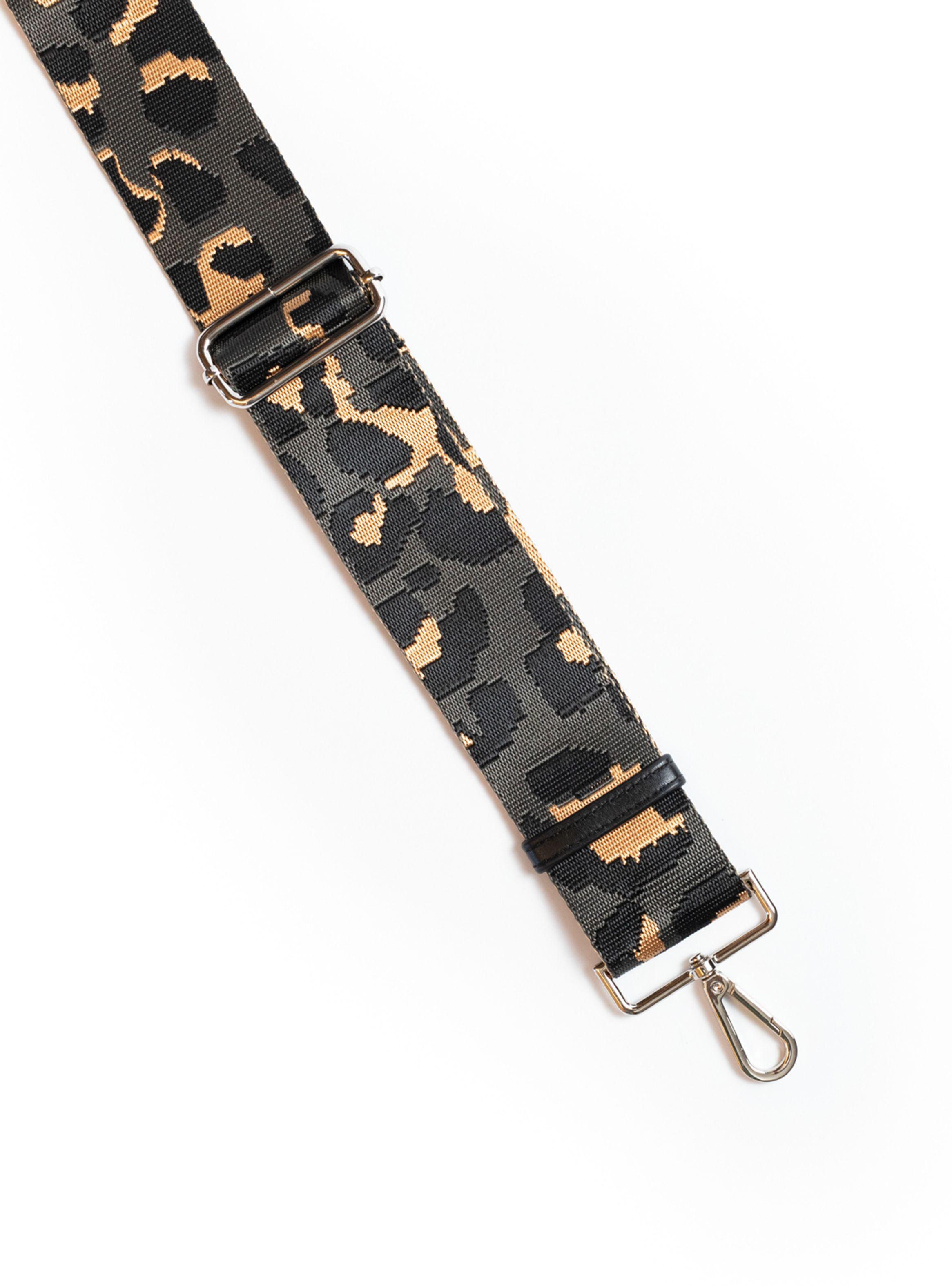 Correa de Cartera Strap Animal Print Gris-2