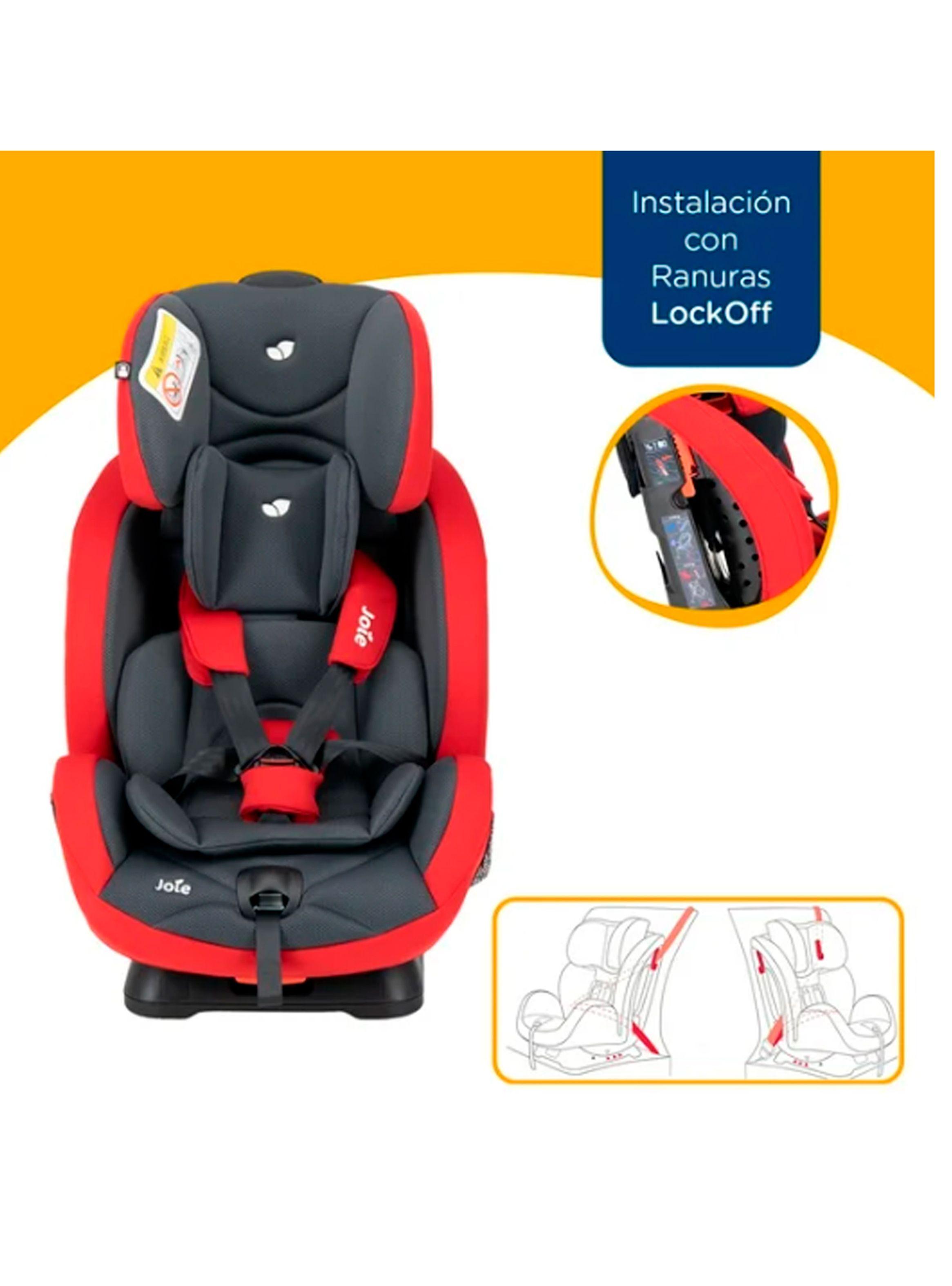 Silla de Auto Stages Rojo y Gris-3