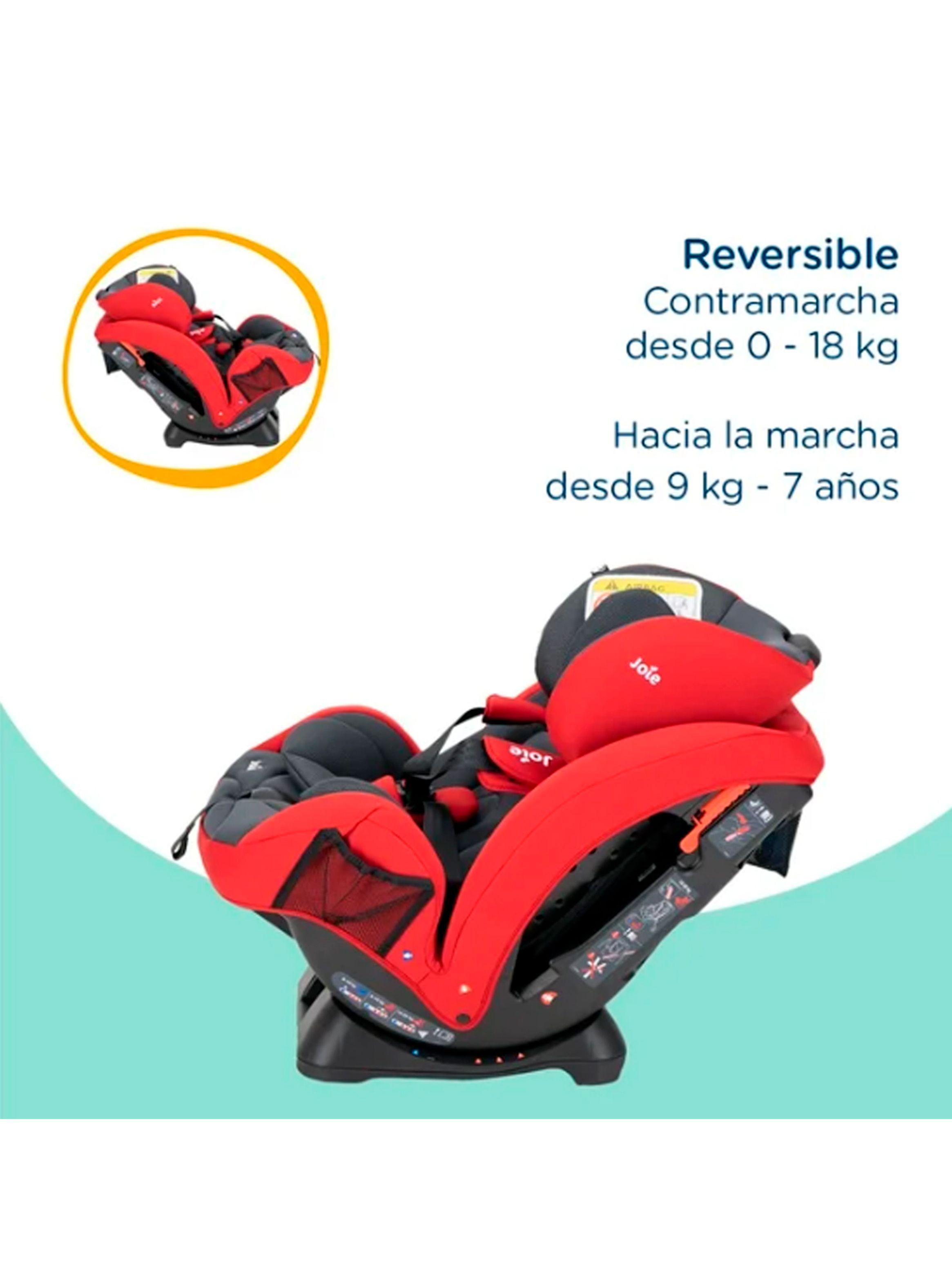 Silla de Auto Stages Rojo y Gris-4