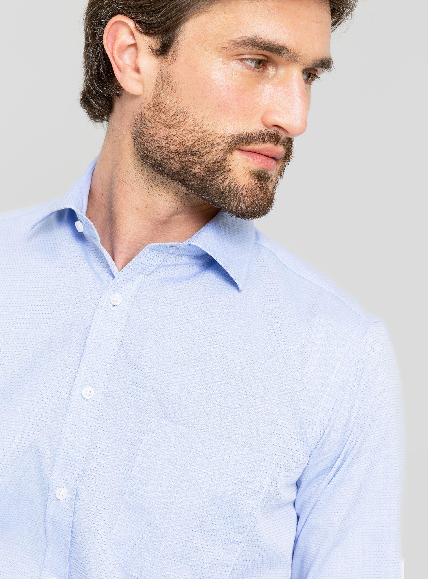 Camisa Manga Larga Azul Slim Fit Arrow-2