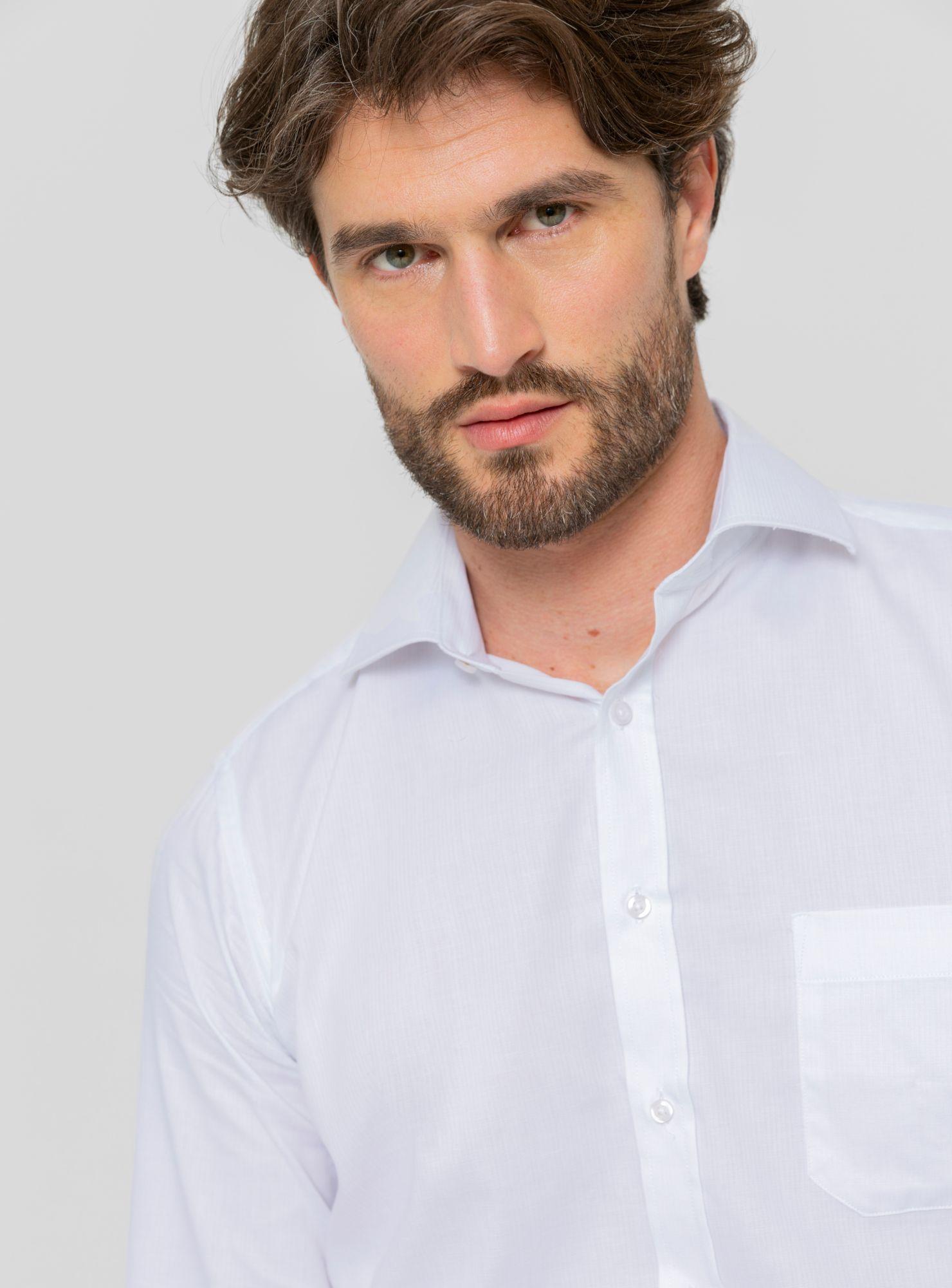 Camisa Lisa Cuello Italiano Puño Doble Arrow-2