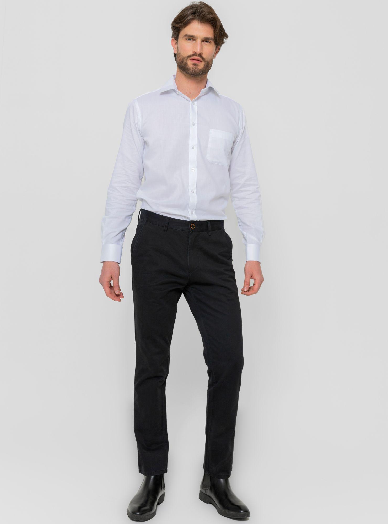 Camisa Lisa Cuello Italiano Puño Doble Arrow-3