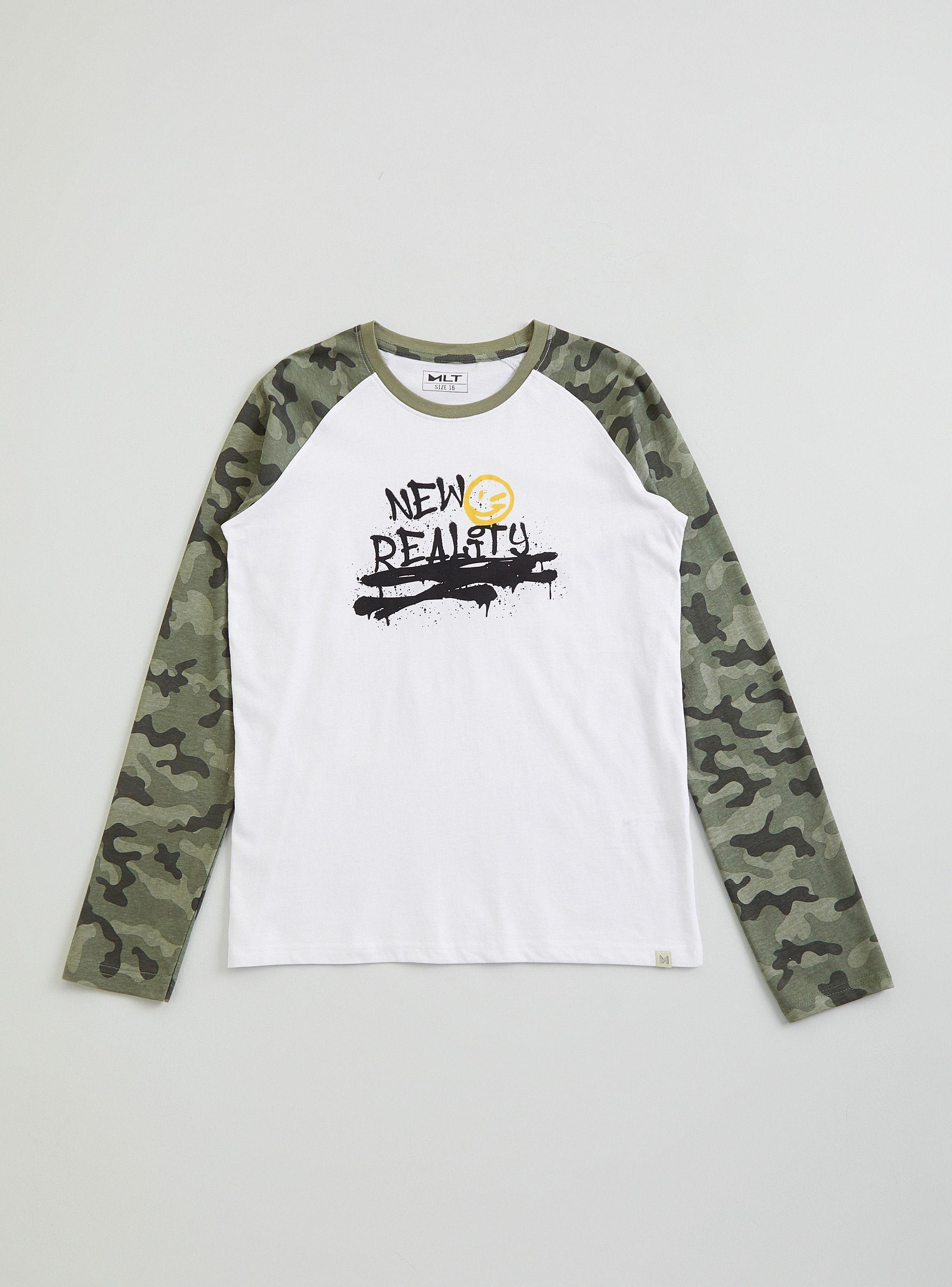 Polera Manga Raglan Bicolor New Estampado-1