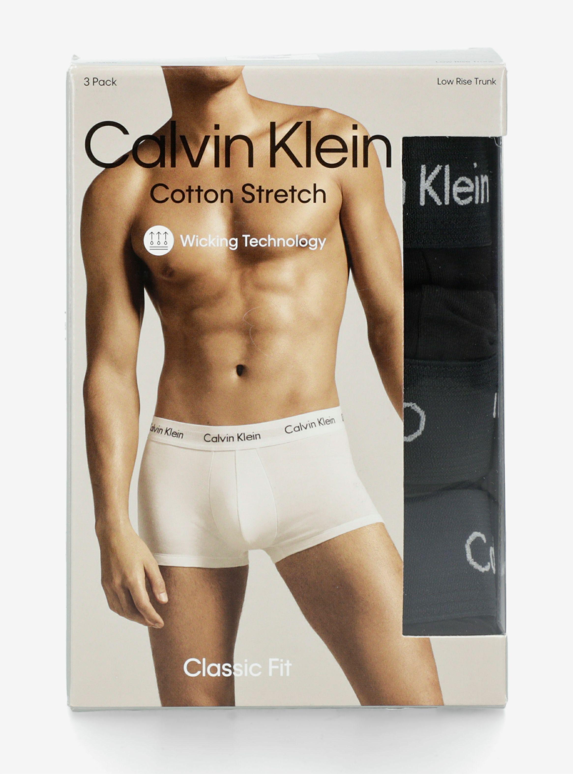 3 Pack Boxer Trunk Negro Algodón-3