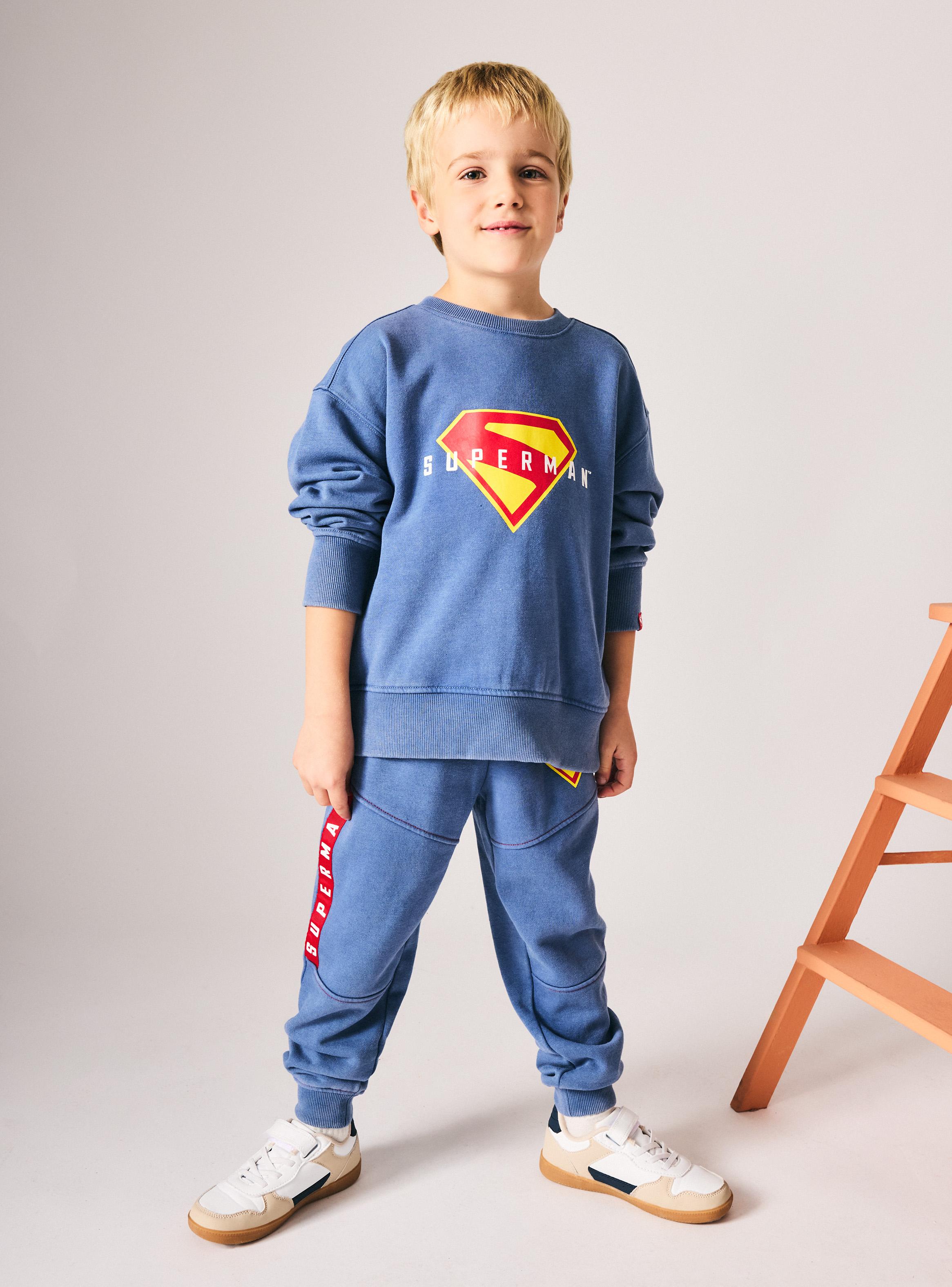 Pantalón Estampado Superman Acid Wash-3