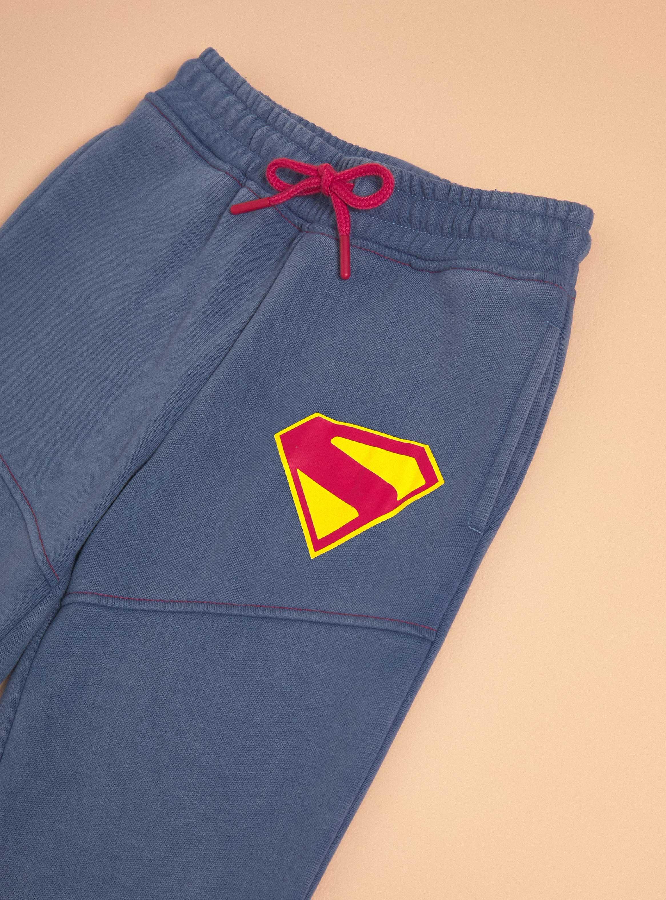 Pantalón Estampado Superman Acid Wash-2