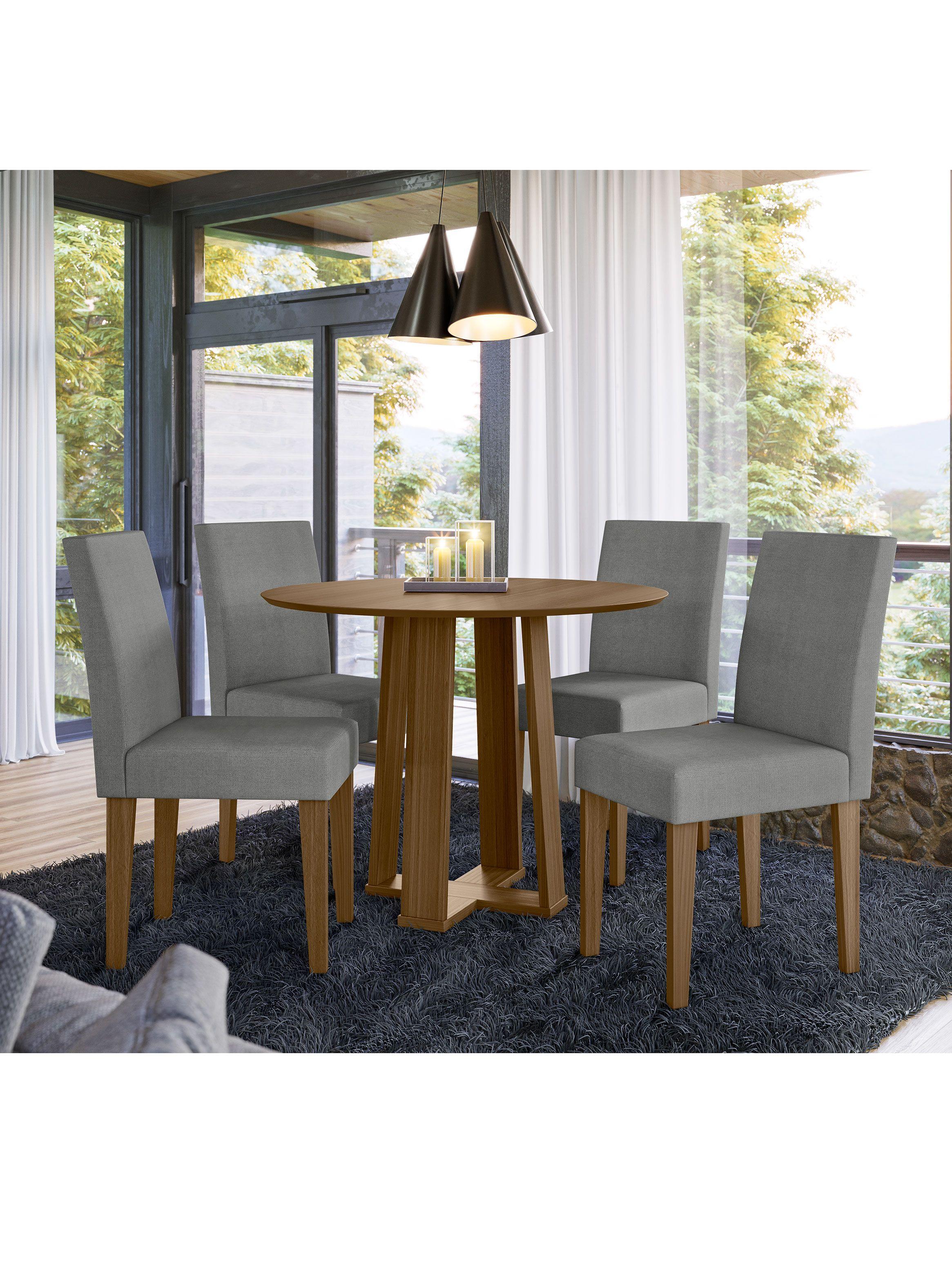 Juego de Comedor Karina 4S Gris-3