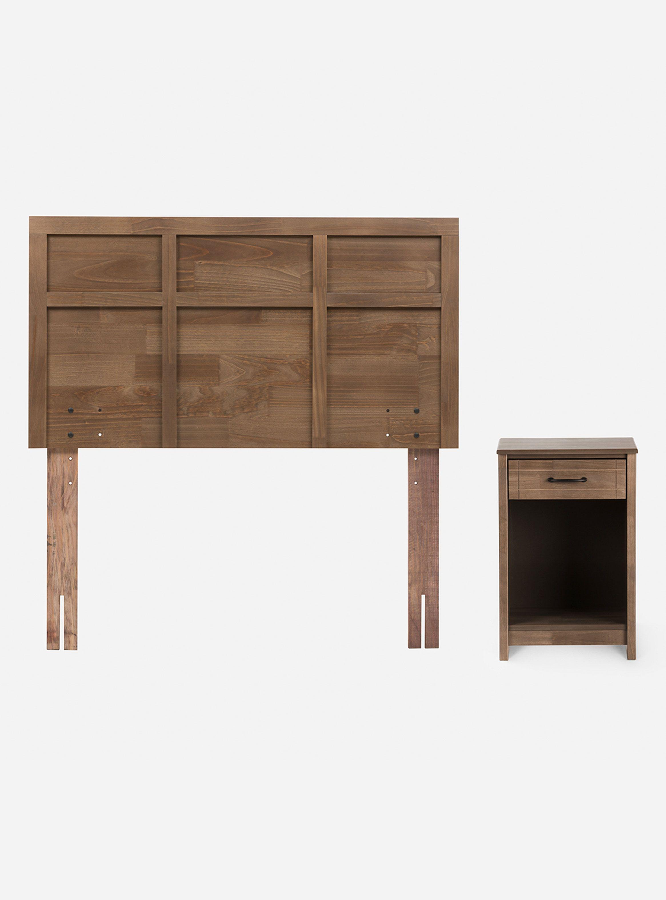 Cama Europea New Style 6 1.5 Plazas + Set de Muebles Robin Tostado-1