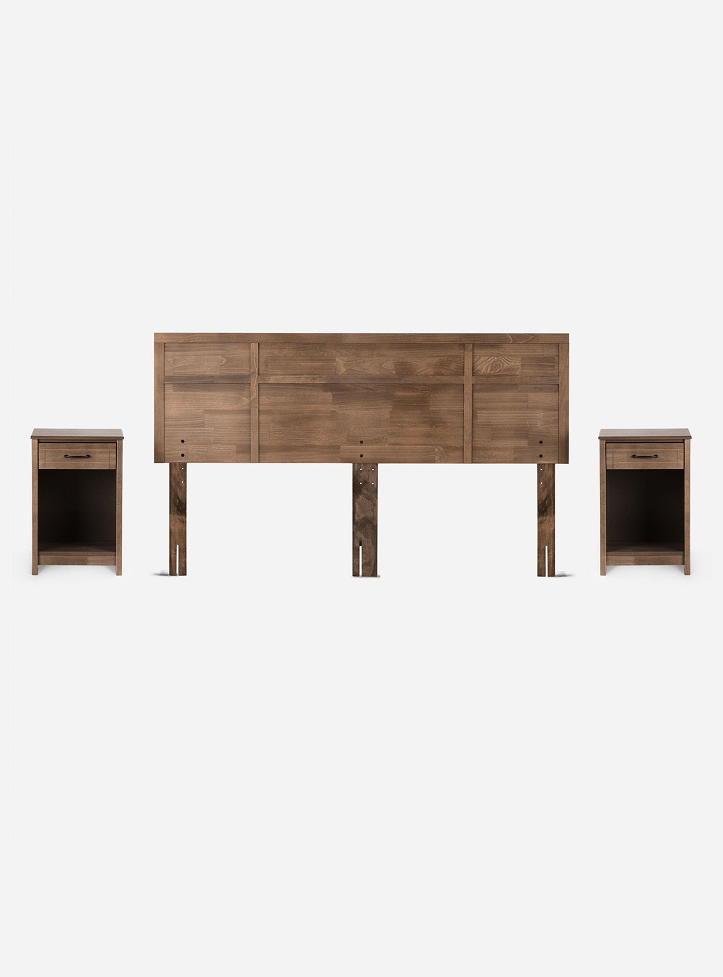 Cama Europea New Style 6 King + Set de Muebles Robin Tostado-1