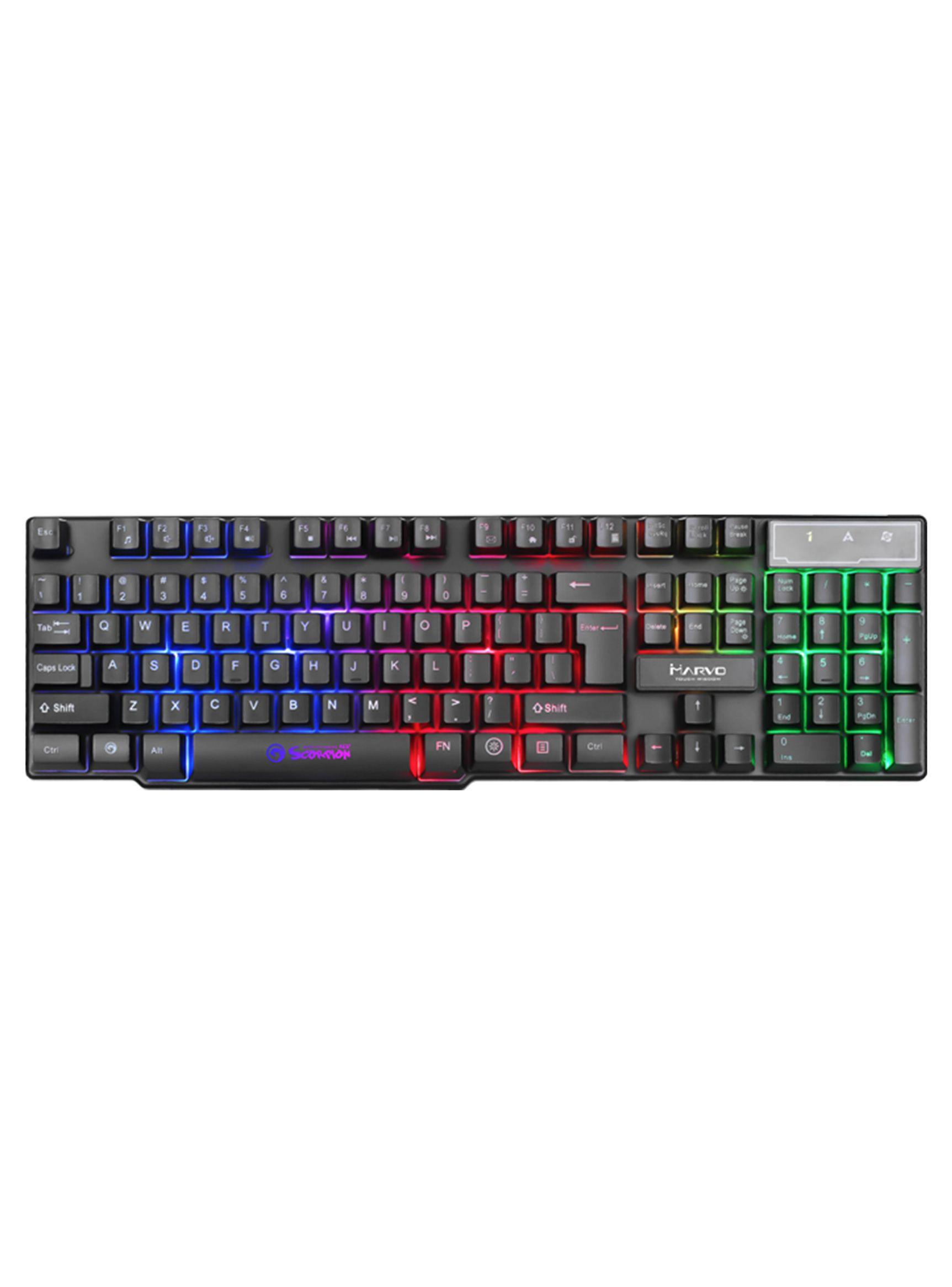 Kit Marvo Gamer Teclado + Mouse+ Fono + Mouse Pad CM370-1