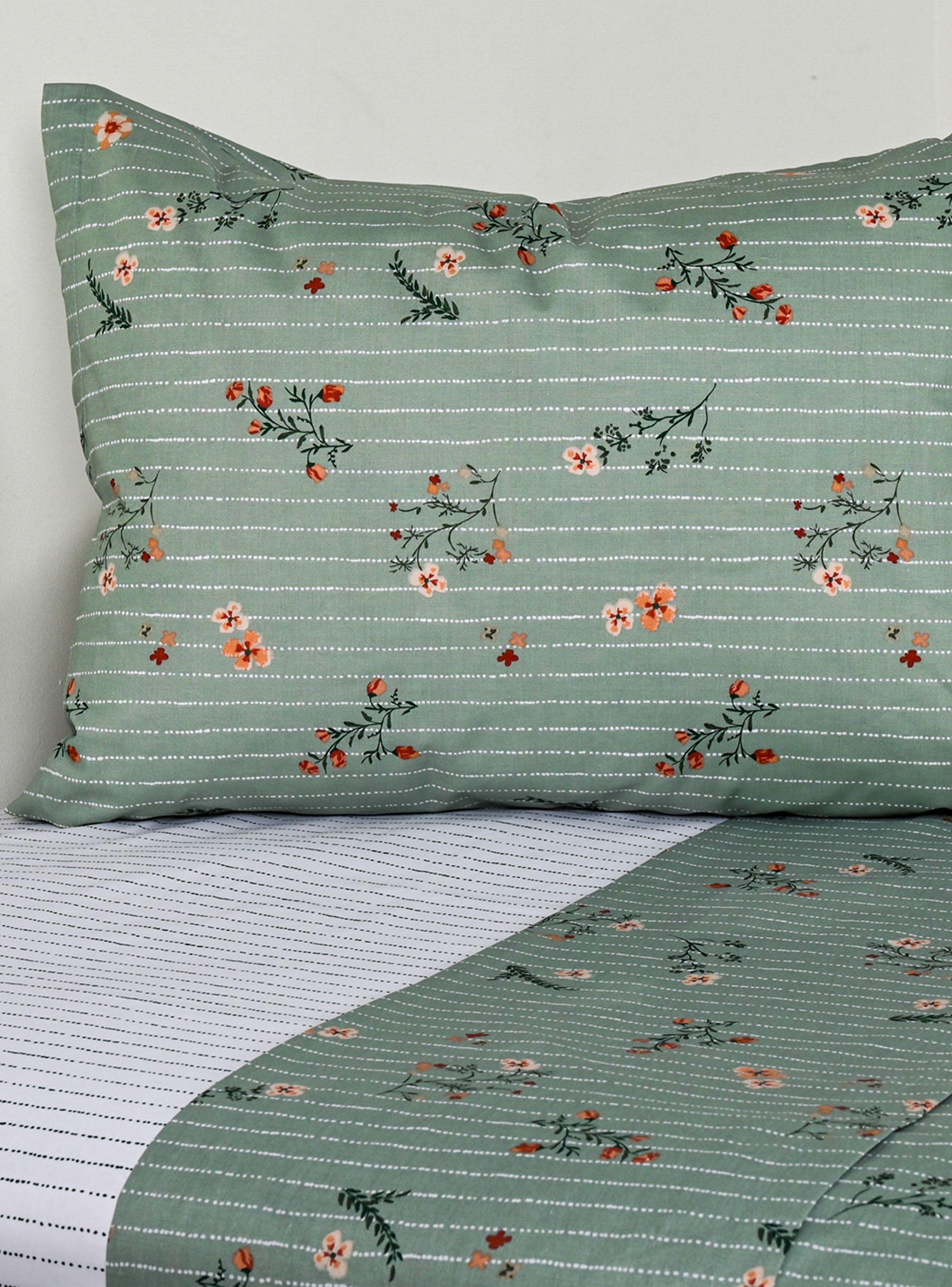 Sábanas Sarah 1 Plaza 144 Hilos Azul-0