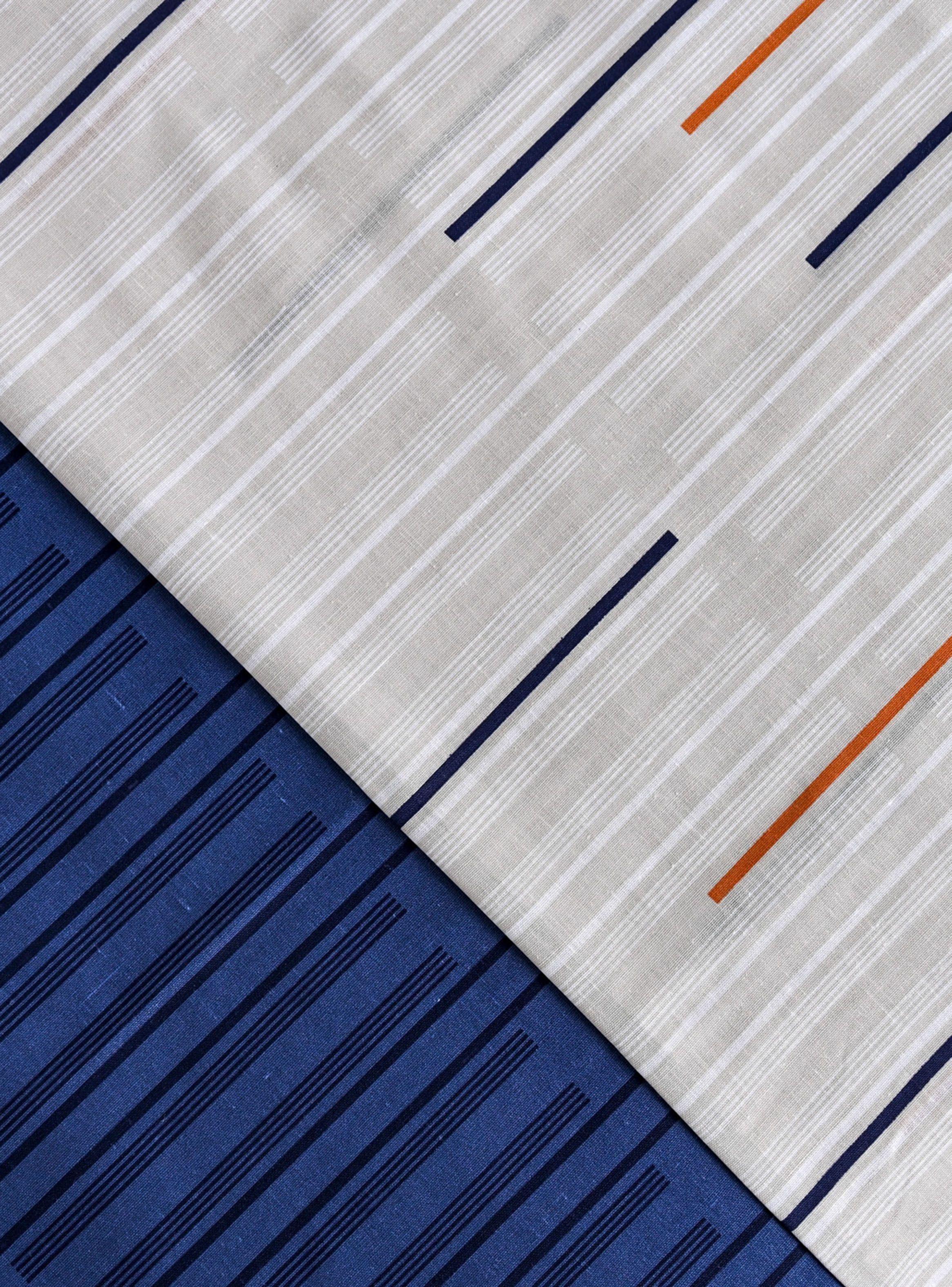 Sábanas Trazos 1 Plaza 144 Hilos Beige-2