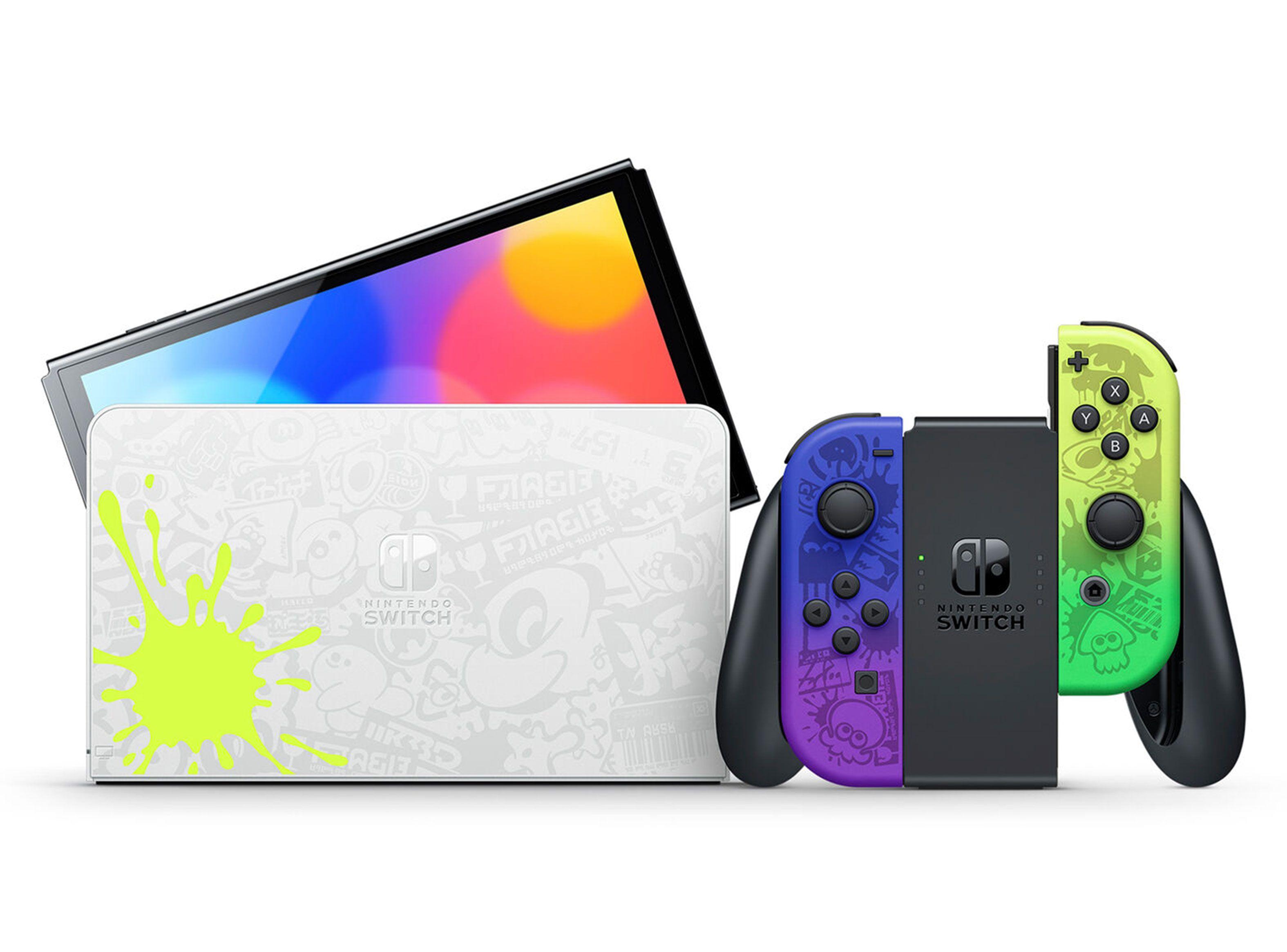 Consola Nintendo Switch OLED Edición Especial Splatoon 3-0