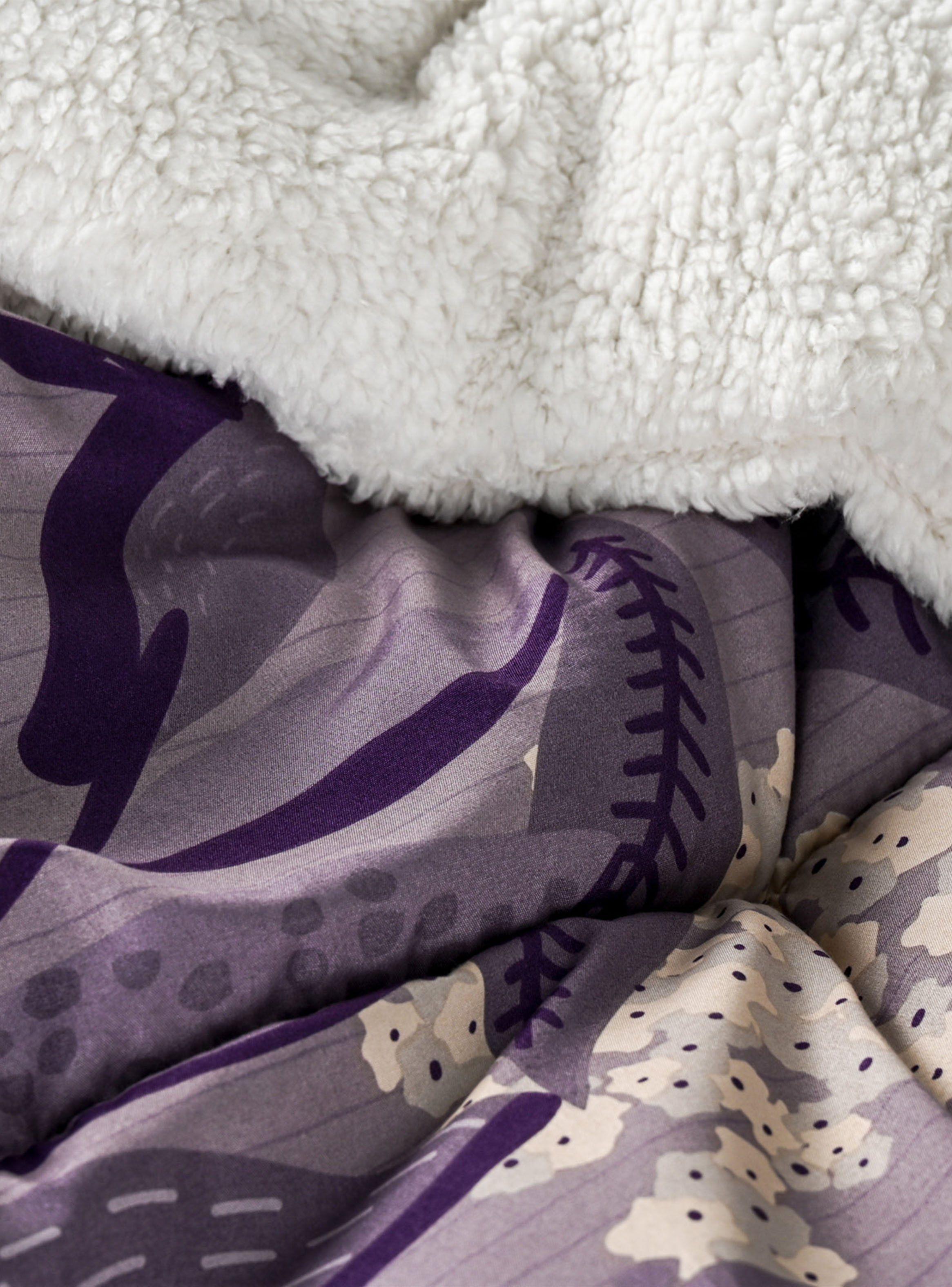 Plumón Sherpa Lavanda 2 Plazas-4